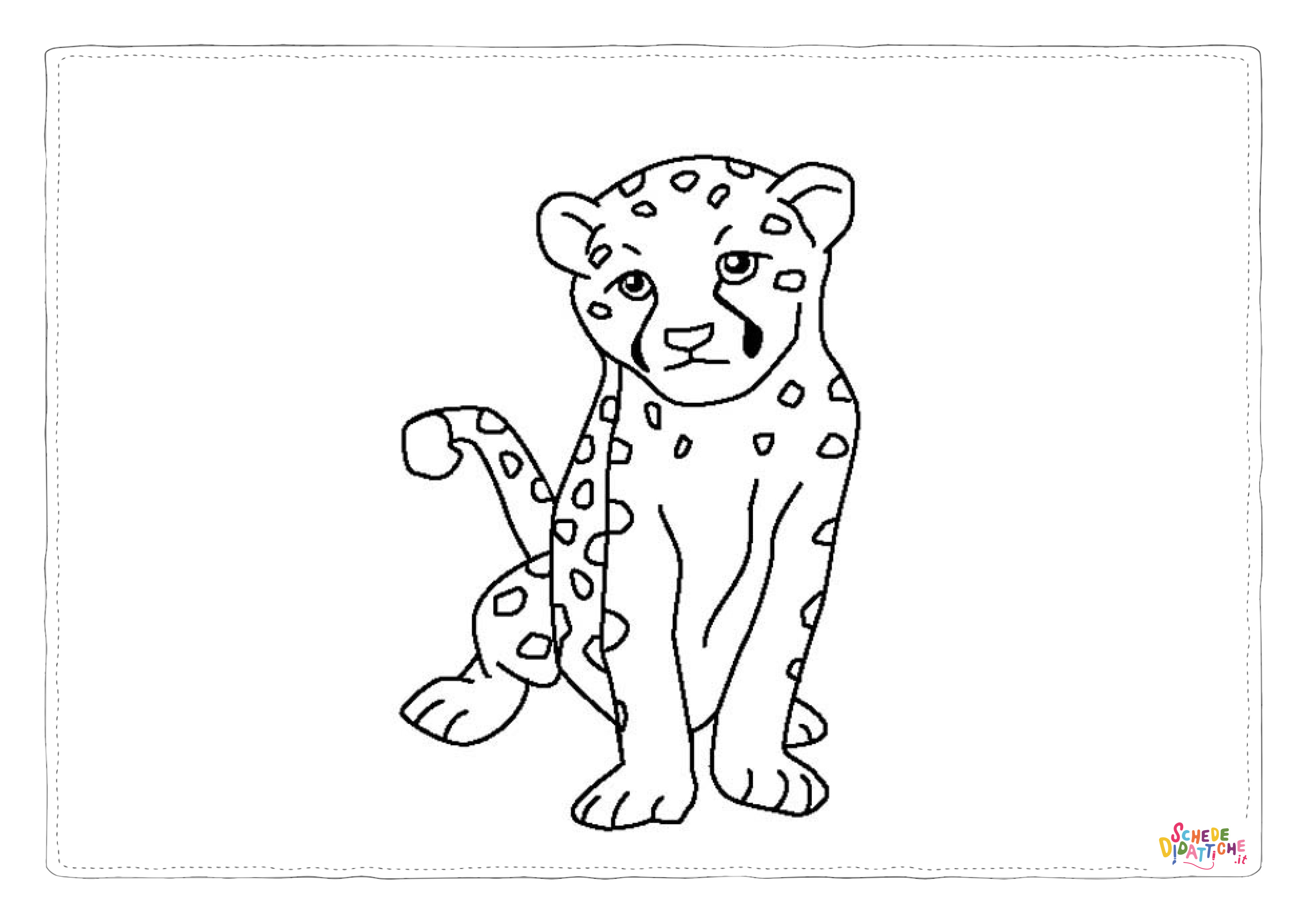 Disegno di giaguaro da stampare e colorare 5