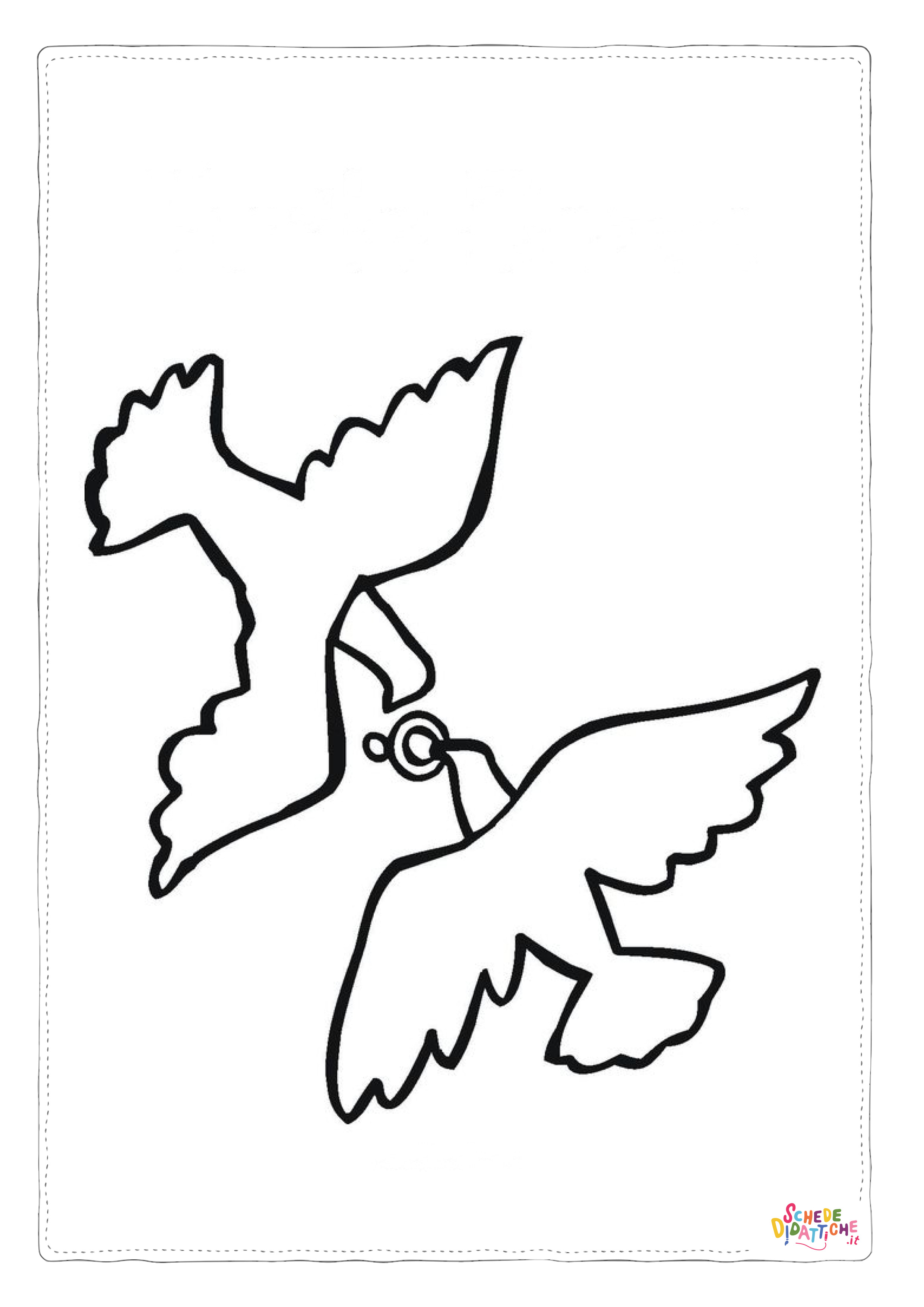 Disegno di colomba da stampare e colorare 40