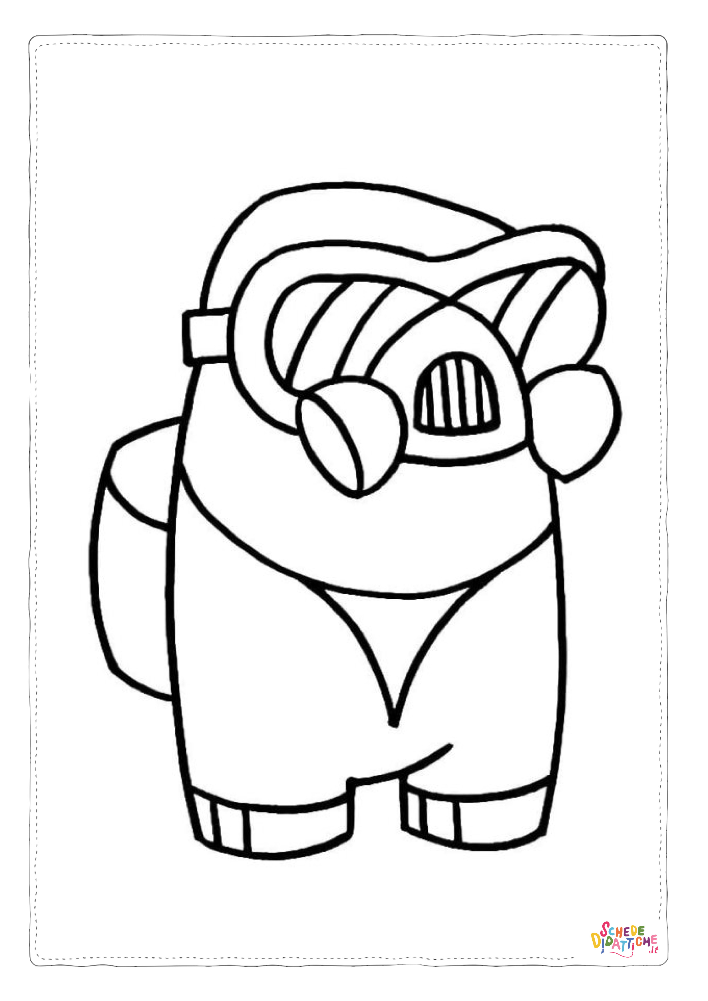 Disegno "Disegno di Among us da stampare e colorare 29" Disegno di Among us da stampare e colorare 29