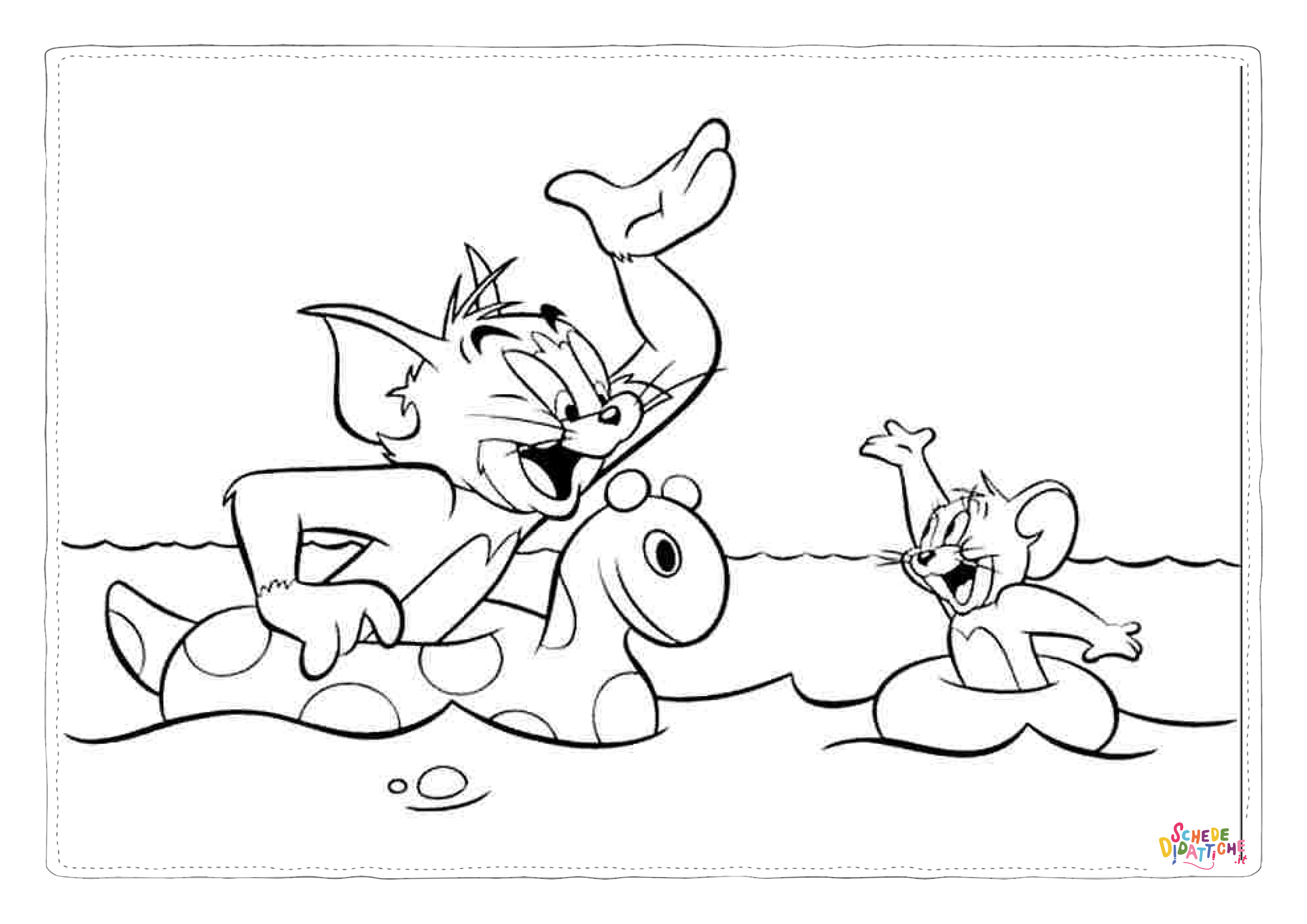 Disegno di Tom e Jerry da stampare e colorare 39