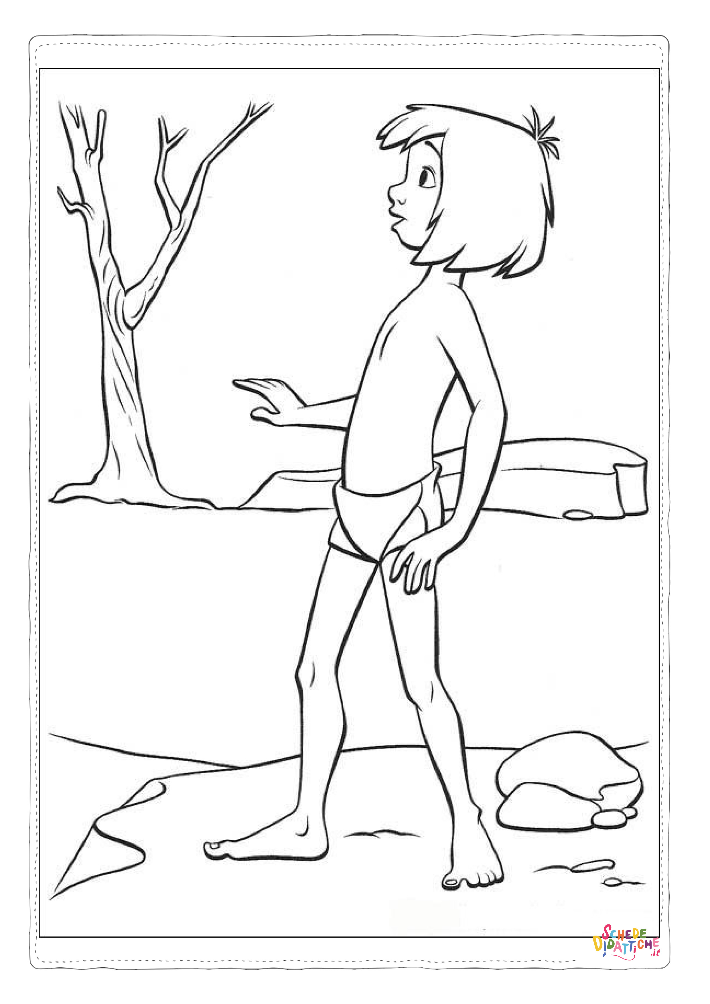 Disegno di Il libro della giungla da stampare e colorare 42