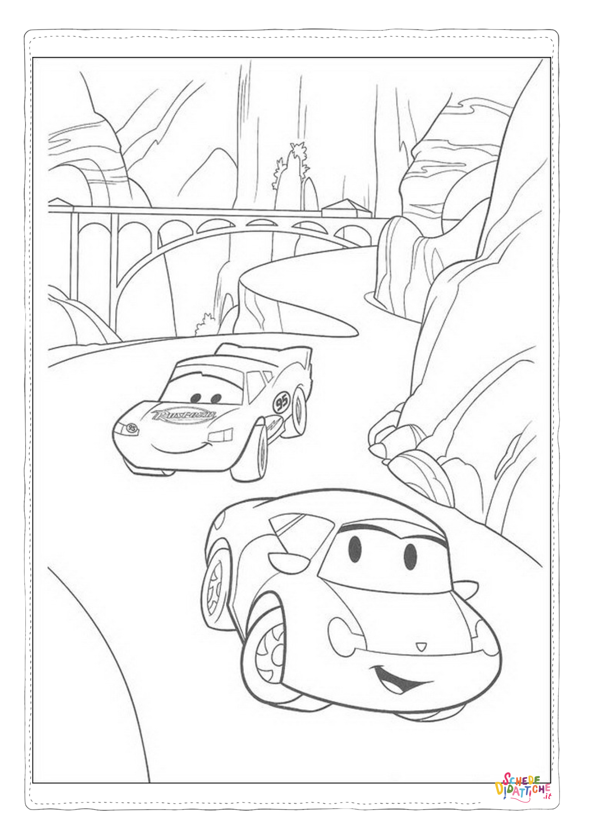 Disegno "Disegno di Cars da stampare e colorare 192" Disegno di Cars da stampare e colorare 192