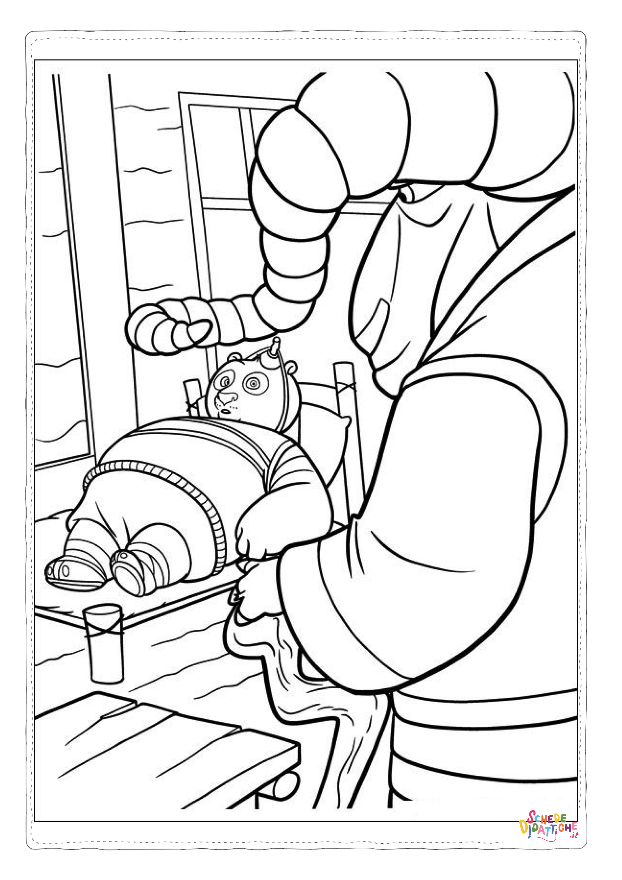 Disegno di Kung Fu Panda da stampare e colorare 20