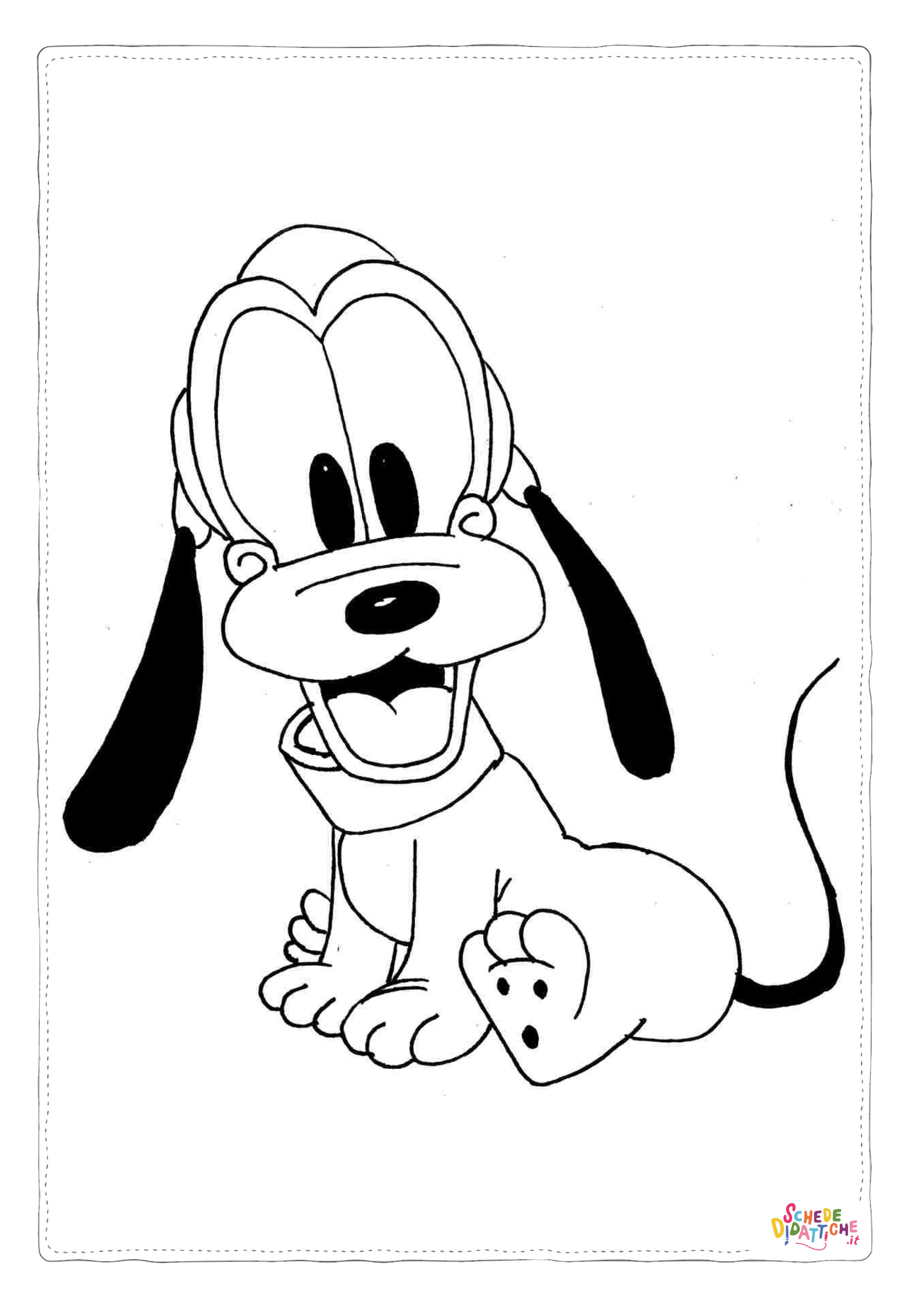 Disegno "Disegno di Pluto da stampare e colorare 15" Disegno di Pluto da stampare e colorare 15