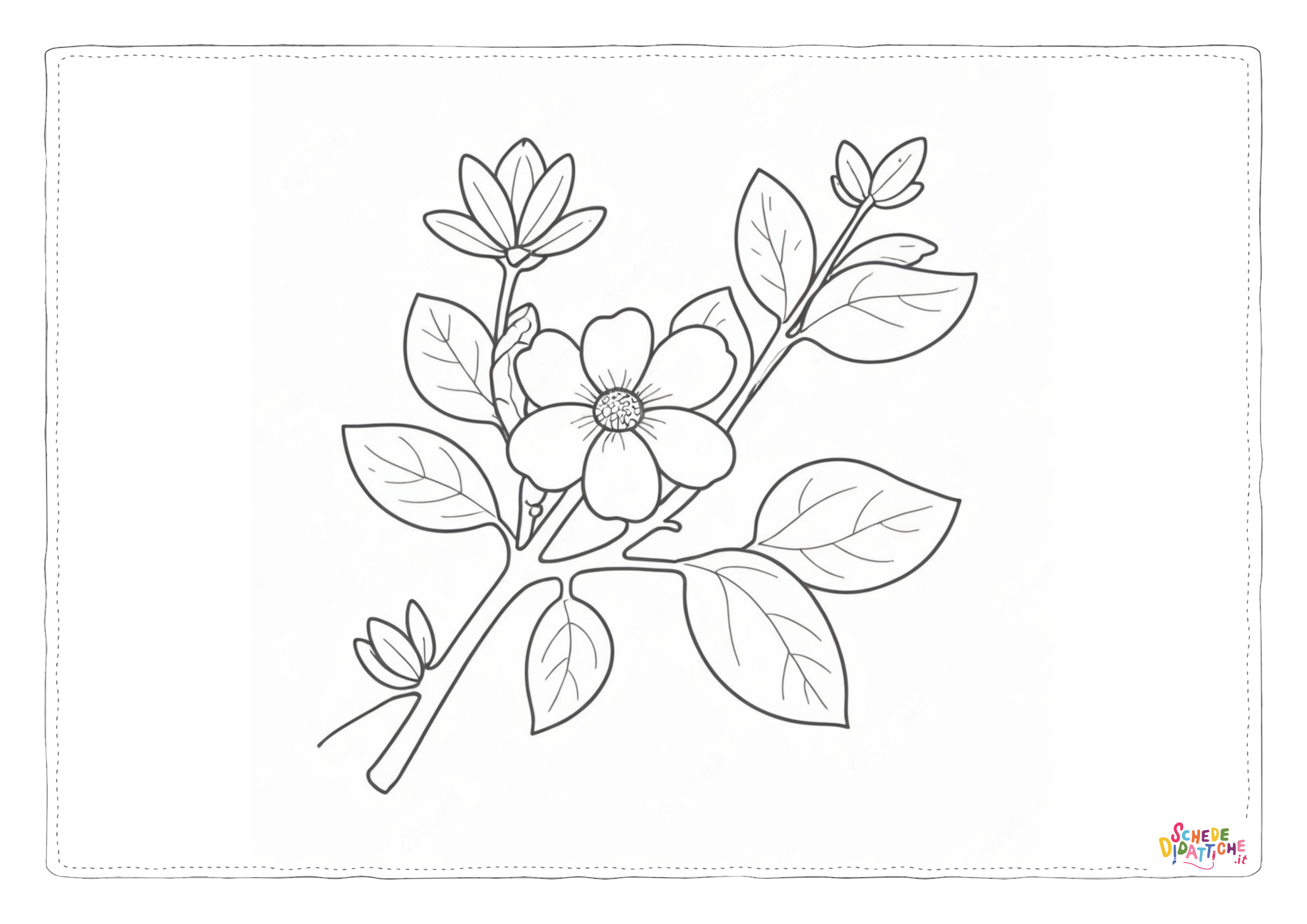 Disegno "Ramo fiorito 8" Ramo fiorito 8