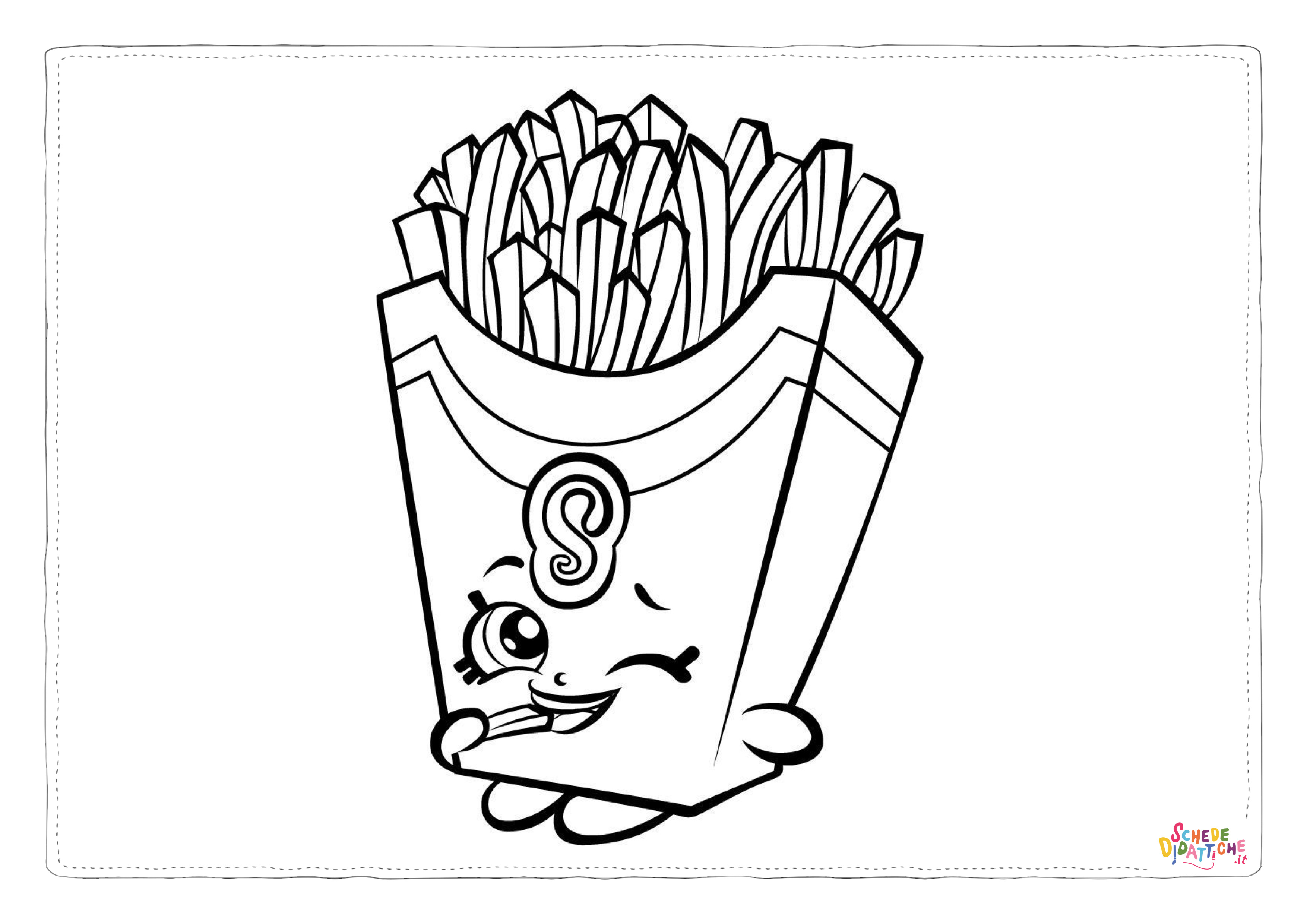Disegno "Disegno di fast food da stampare e colorare 38" Disegno di fast food da stampare e colorare 38