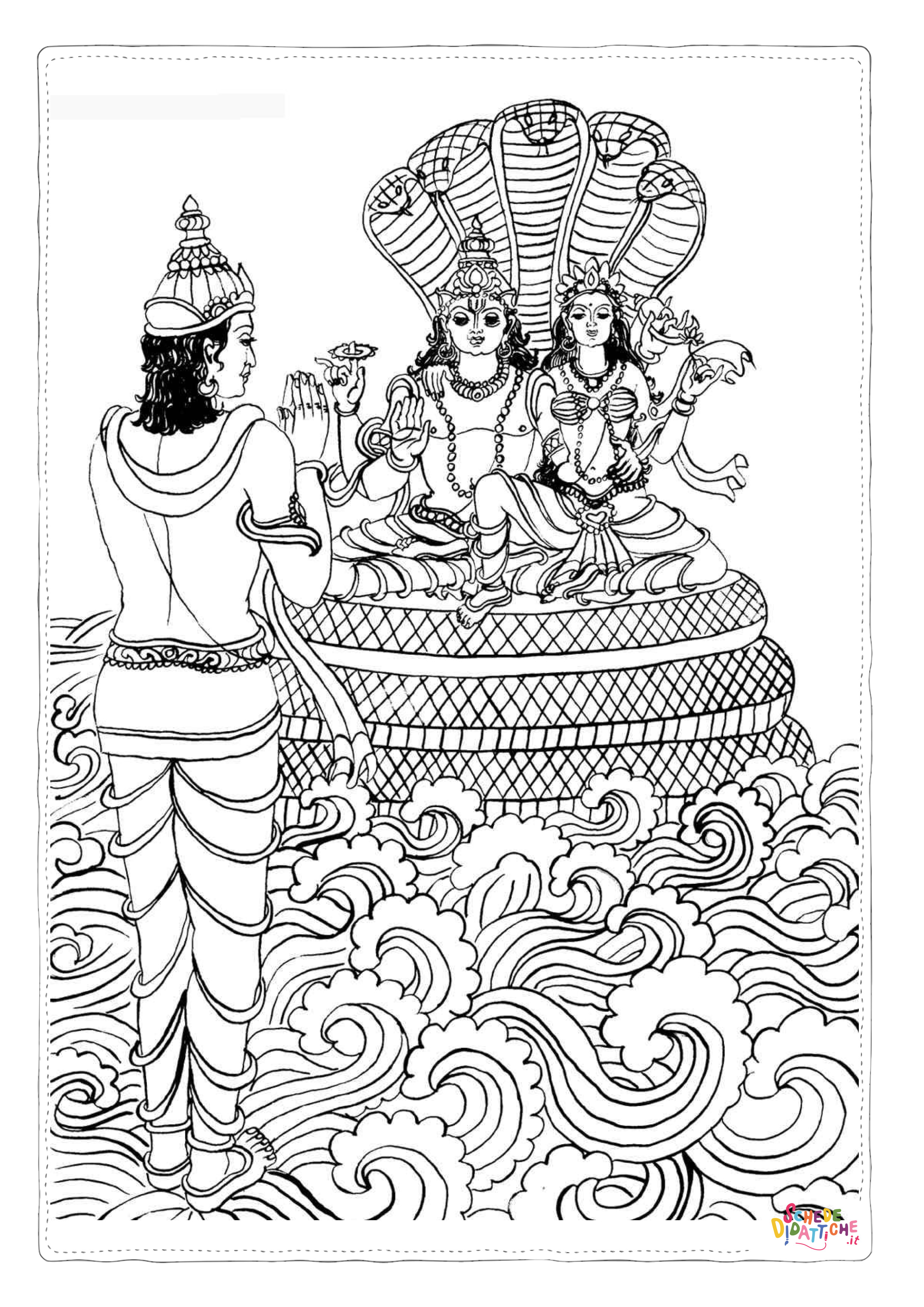 Disegno "Disegno di Induismo da stampare e colorare 18" Disegno di Induismo da stampare e colorare 18