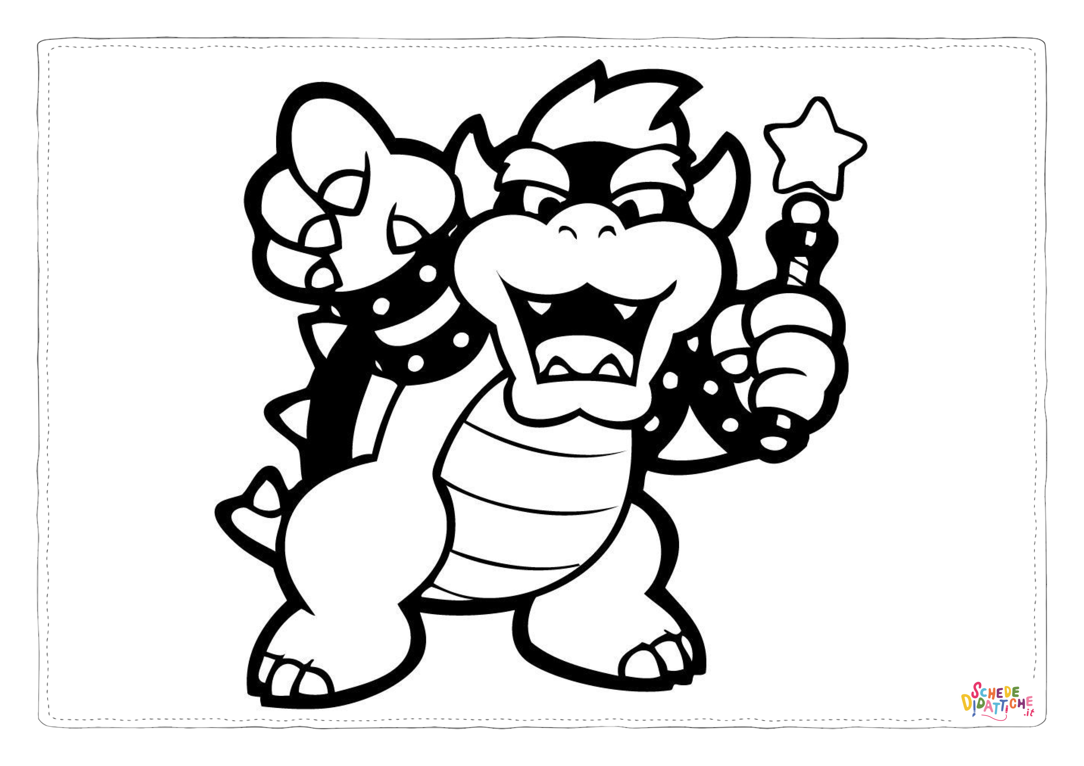 Disegno di Super Mario da stampare e colorare 6