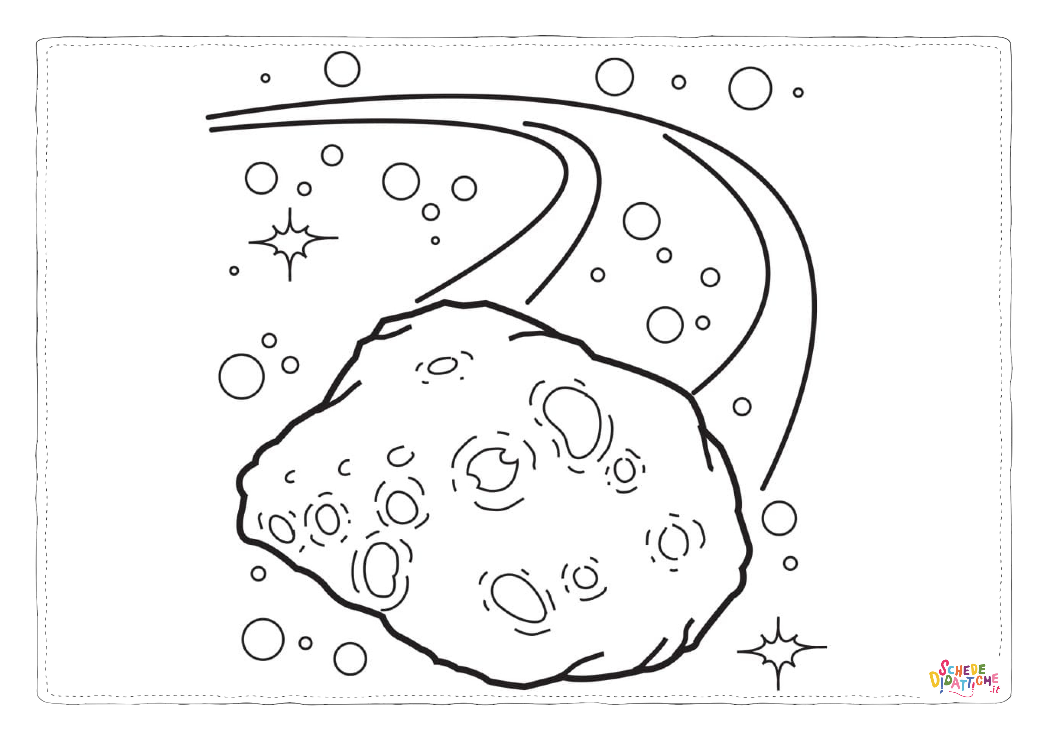 Disegno di pianeta da stampare e colorare 29