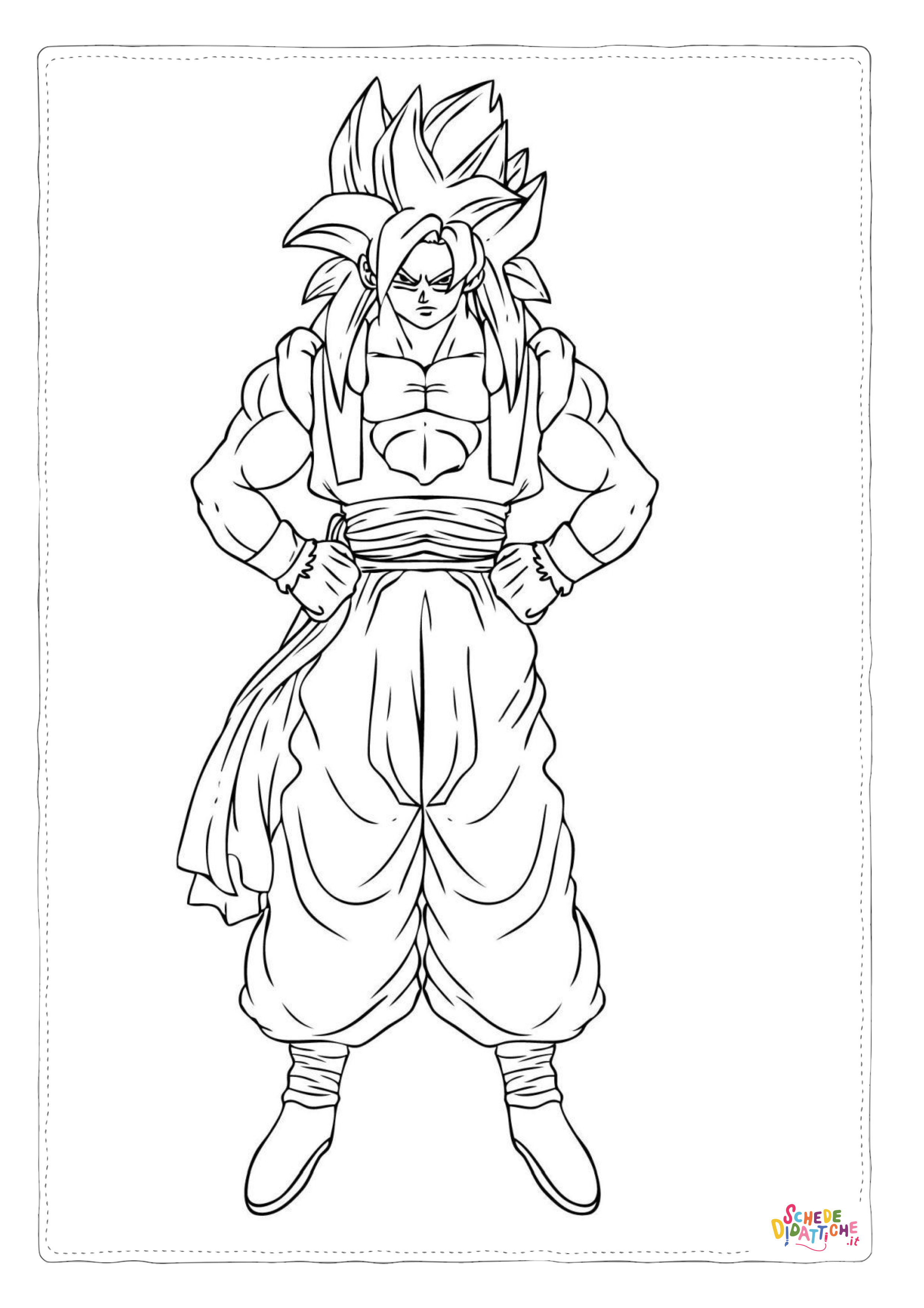 Disegno "Disegno di Dragon Ball da stampare e colorare 154" Disegno di Dragon Ball da stampare e colorare 154