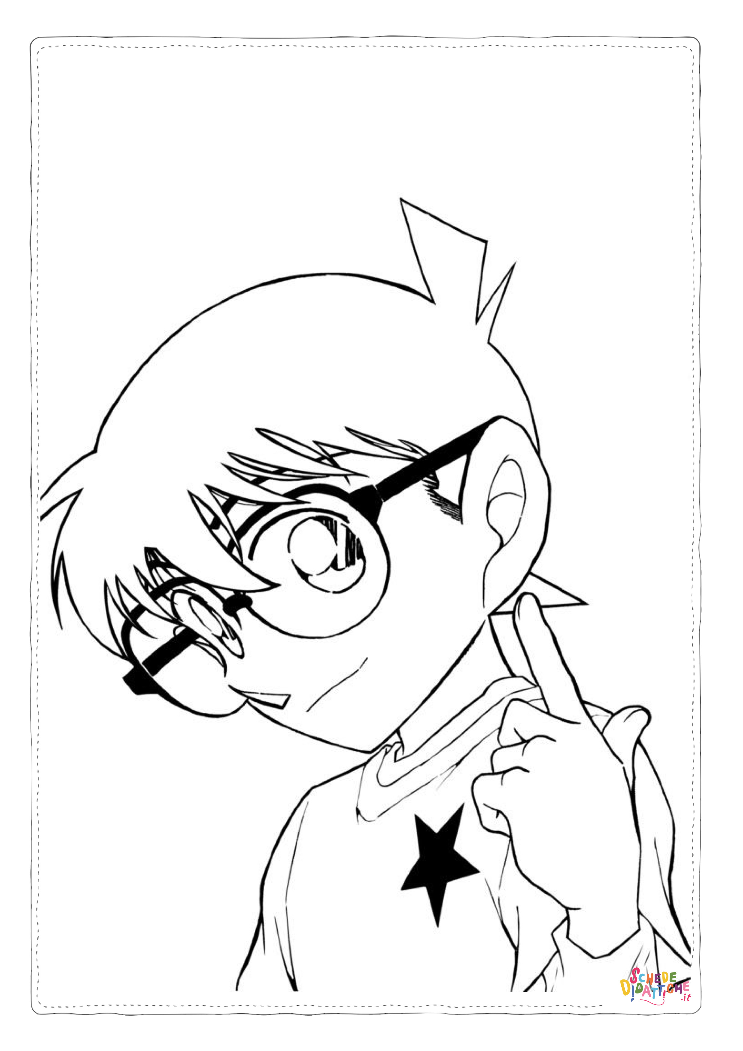 Disegno "Disegno di Detective Conan da stampare e colorare 7" Disegno di Detective Conan da stampare e colorare 7