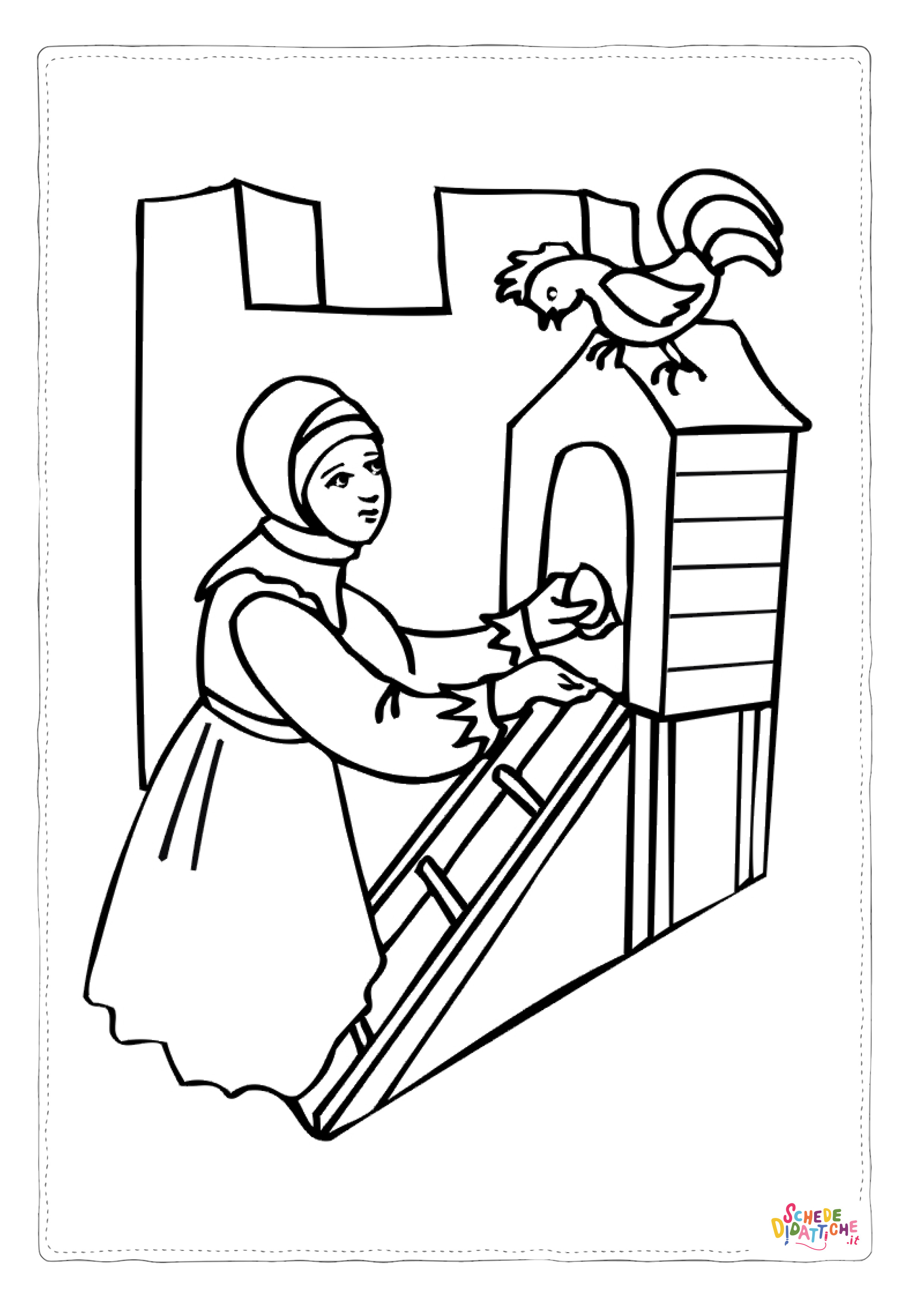 Disegno "Disegno di casalinga da stampare e colorare 4" Disegno di casalinga da stampare e colorare 4