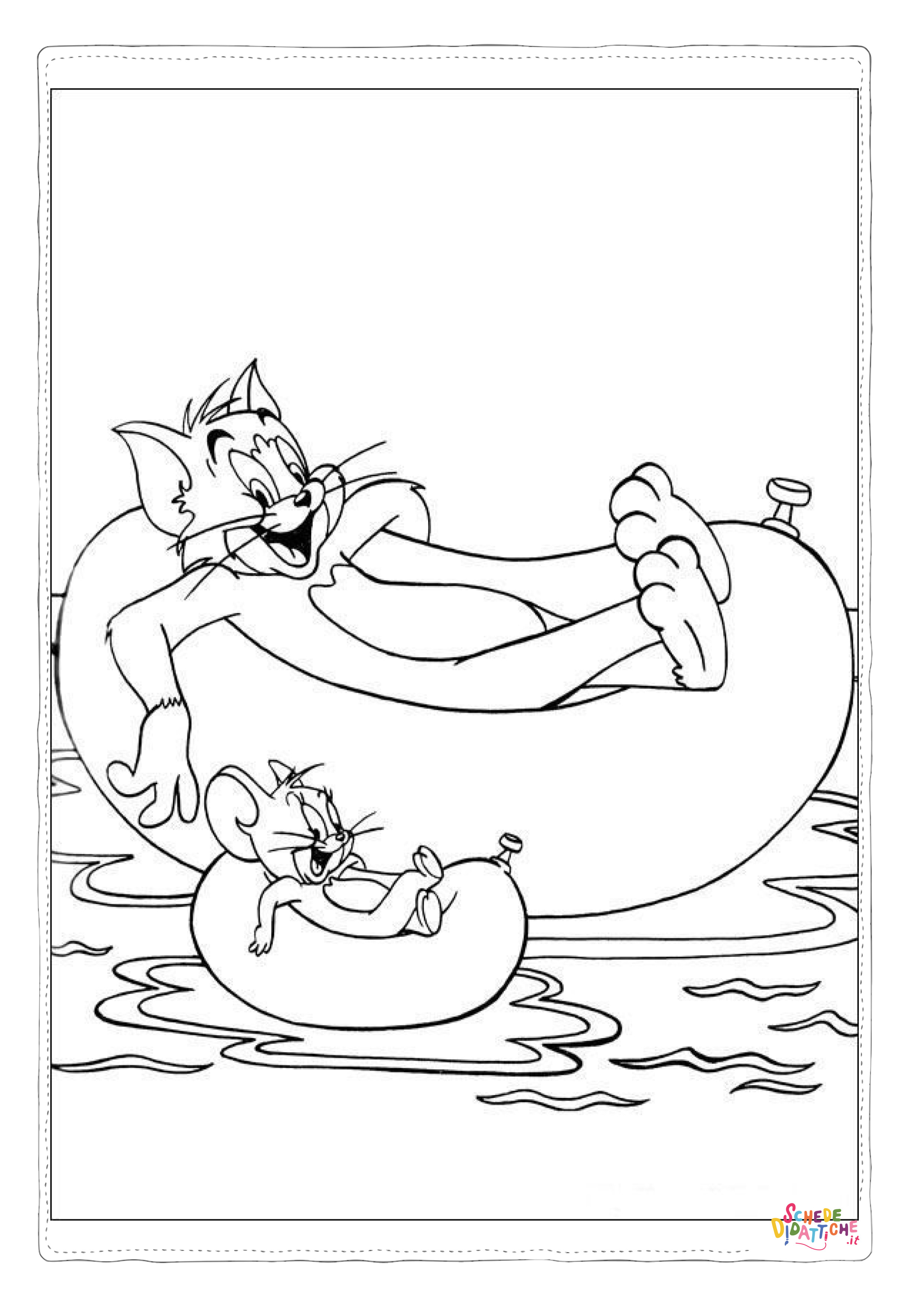Disegno "Disegno di Tom e Jerry da stampare e colorare 74" Disegno di Tom e Jerry da stampare e colorare 74