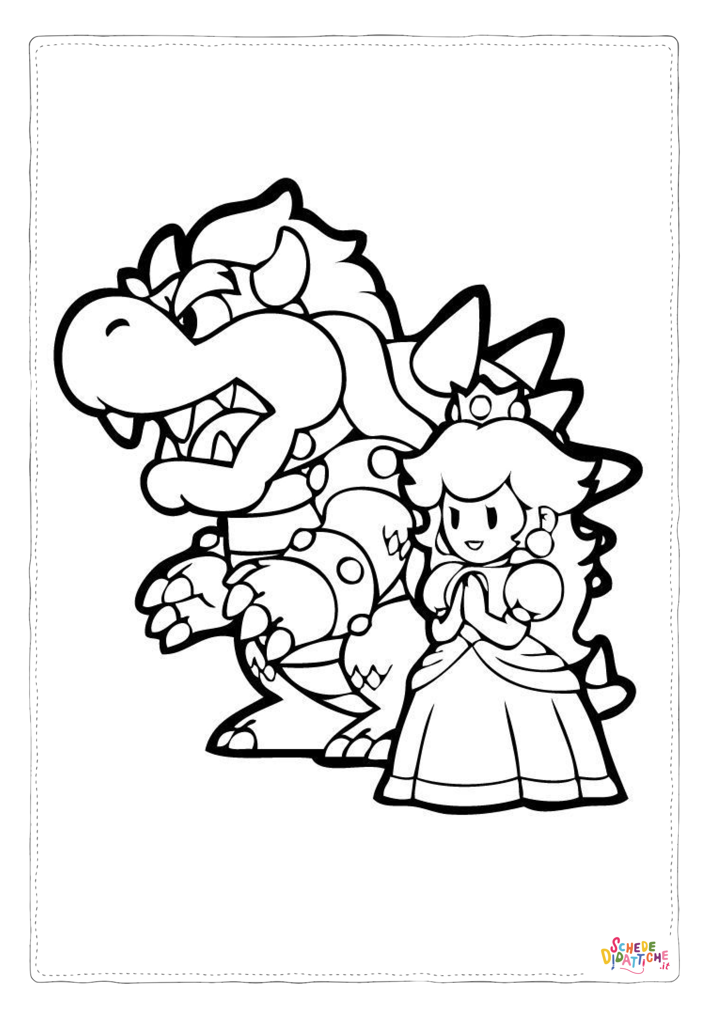 Disegno "Disegno di Super Mario da stampare e colorare" Disegno di Super Mario da stampare e colorare
