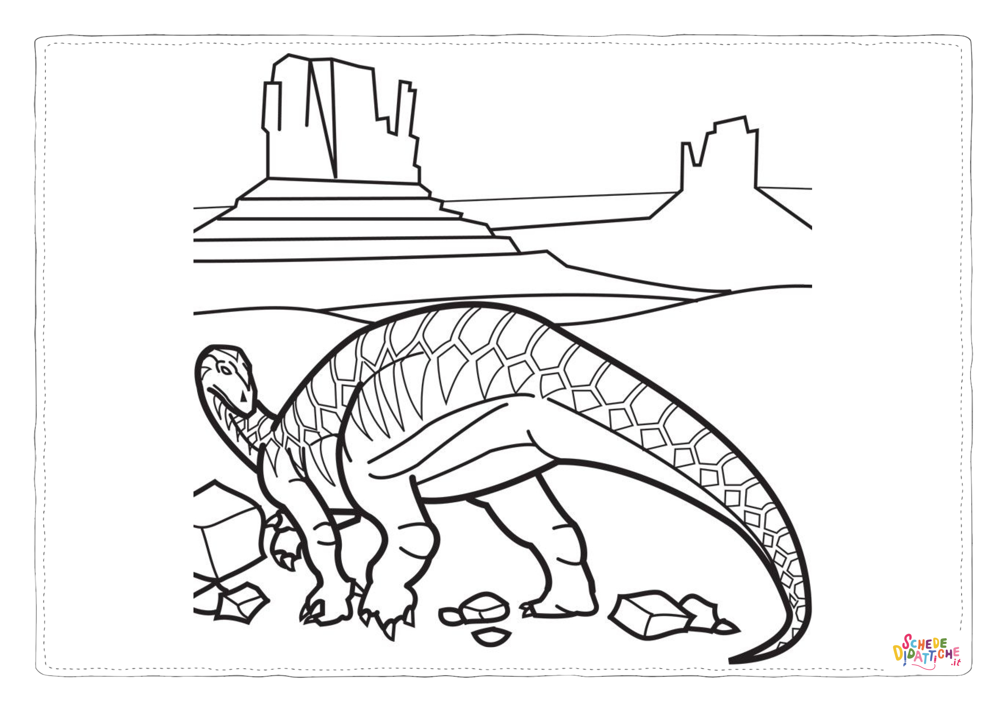 Disegno "Disegno di Brachiosauro da stampare e colorare 41" Disegno di Brachiosauro da stampare e colorare 41
