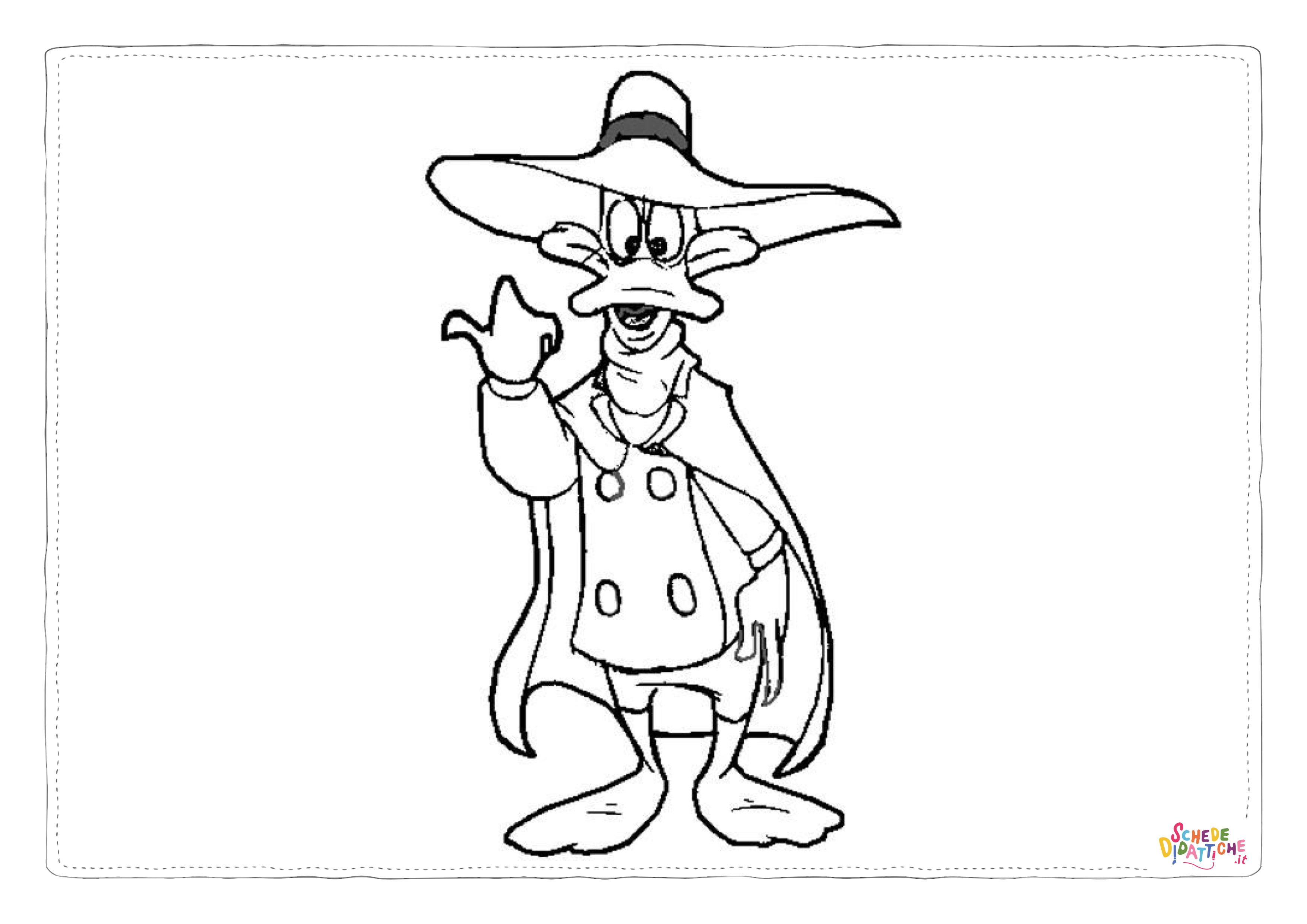 Disegno di Paperino da stampare e colorare 3