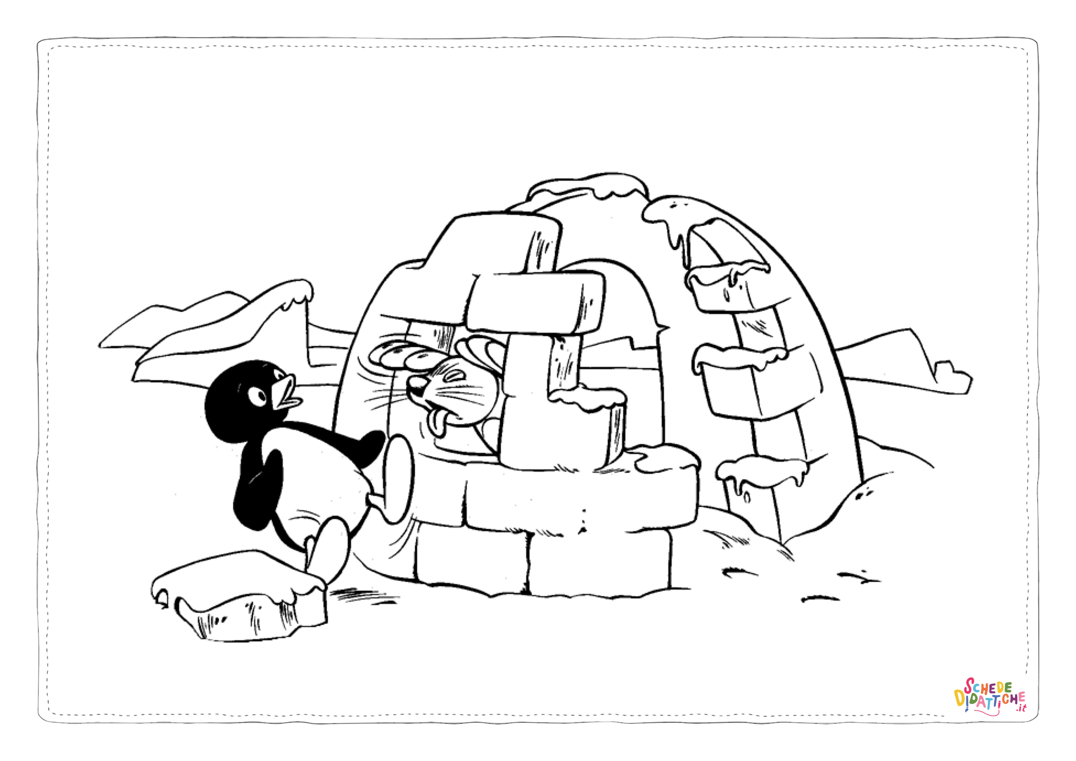 Disegno "Disegno di pinguino da stampare e colorare 20" Disegno di pinguino da stampare e colorare 20