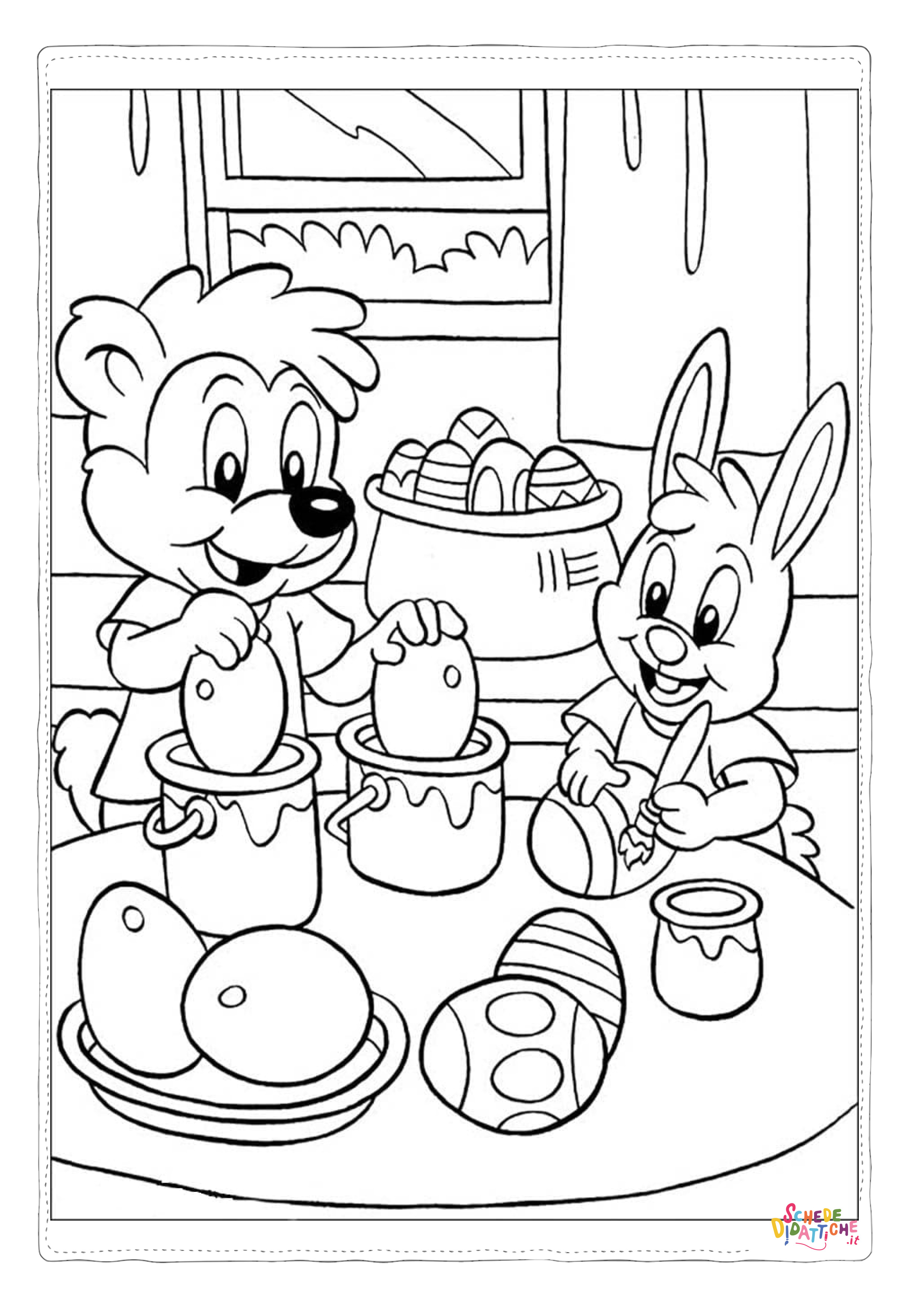 Disegno "Disegno di uovo di Pasqua da stampare e colorare 141" Disegno di uovo di Pasqua da stampare e colorare 141