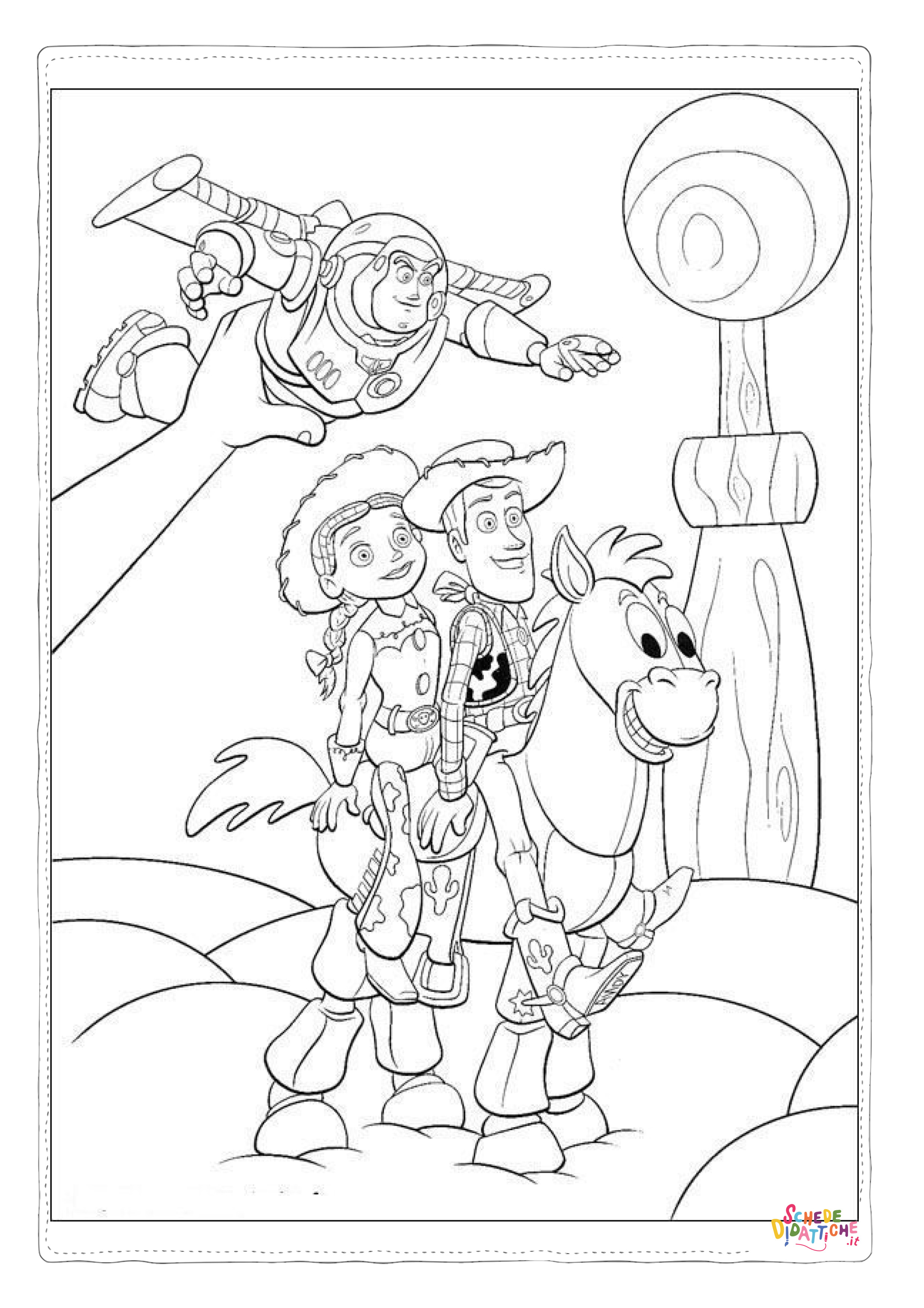 Disegno "Disegno di Toy Story da stampare e colorare 142" Disegno di Toy Story da stampare e colorare 142