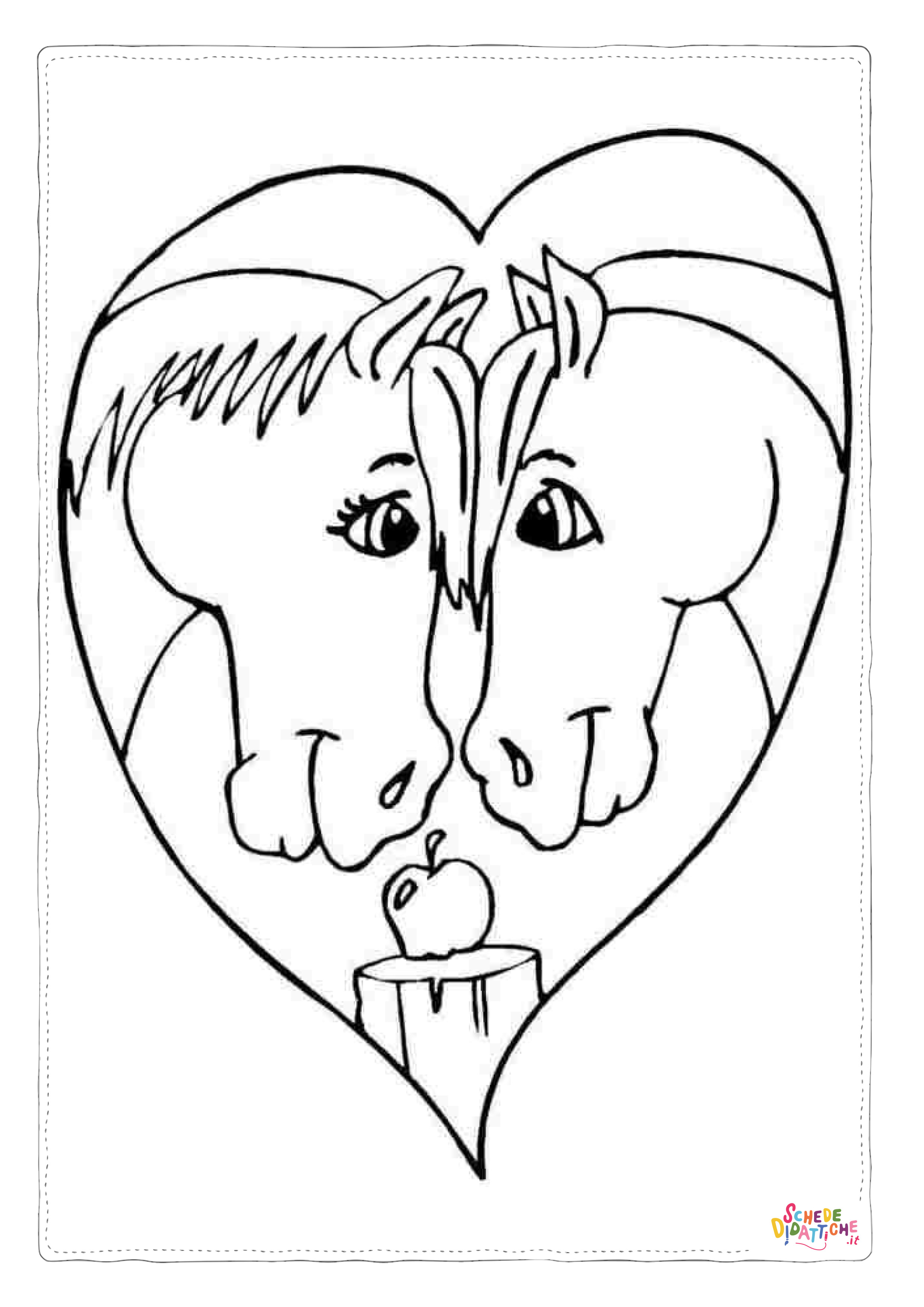 Disegno "Disegno di cavallo da stampare e colorare 46" Disegno di cavallo da stampare e colorare 46