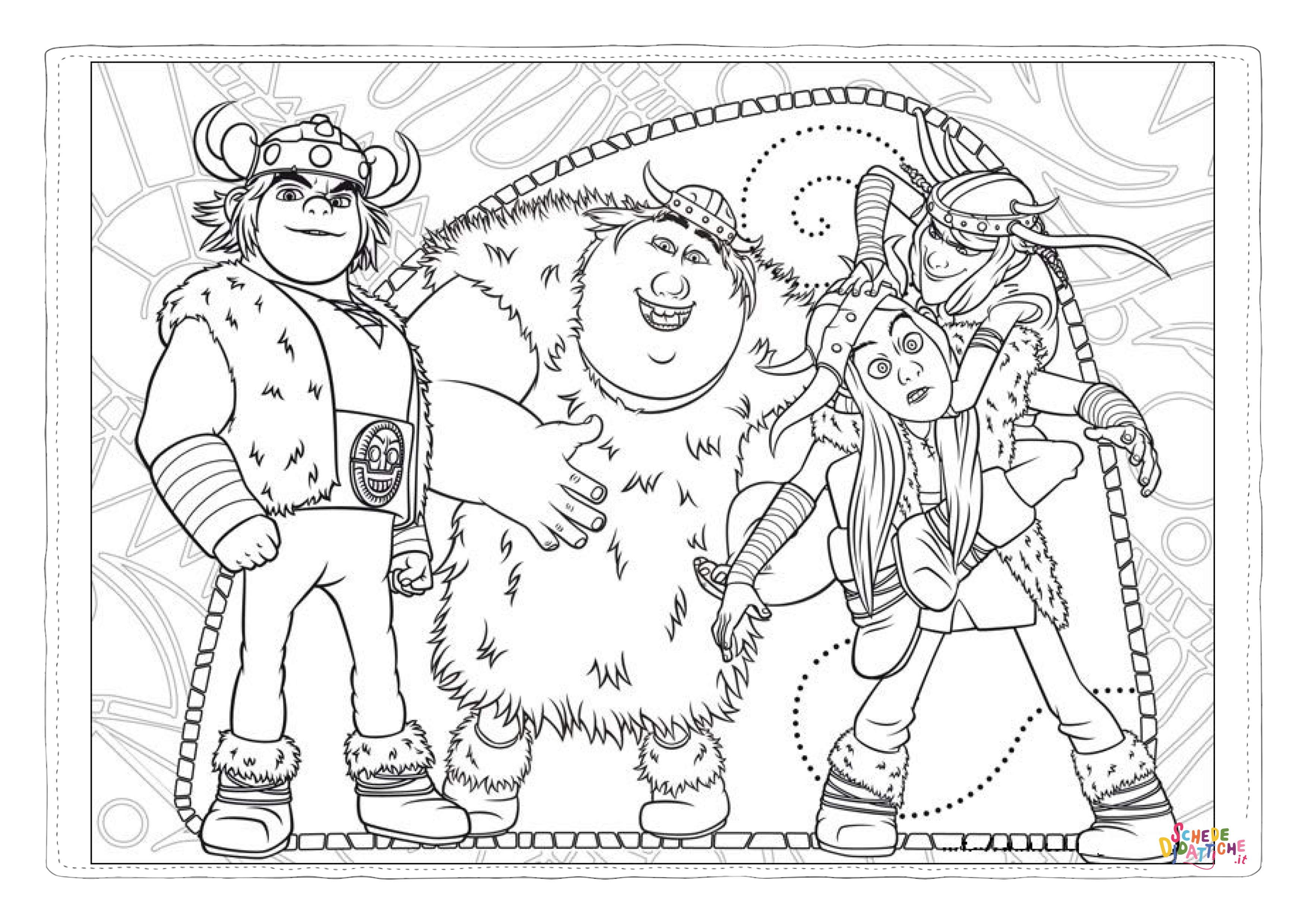 Disegno "Disegno di Dragon Trainer da stampare e colorare 37" Disegno di Dragon Trainer da stampare e colorare 37