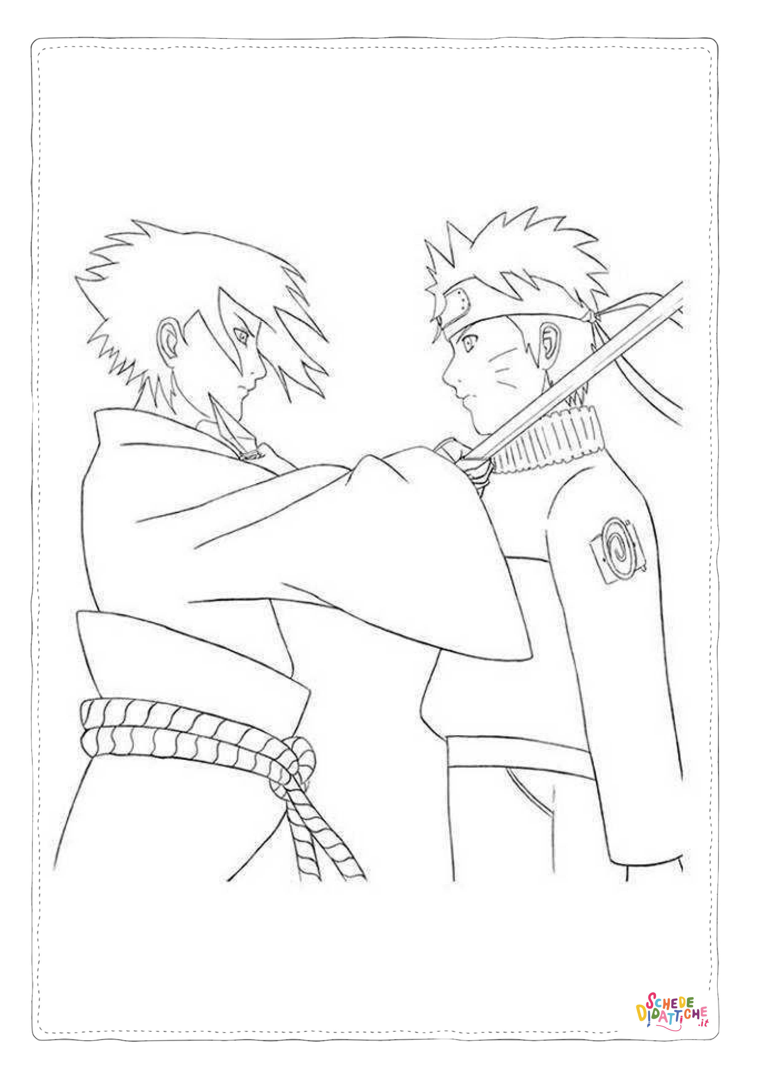 Disegno di Naruto da stampare e colorare 8