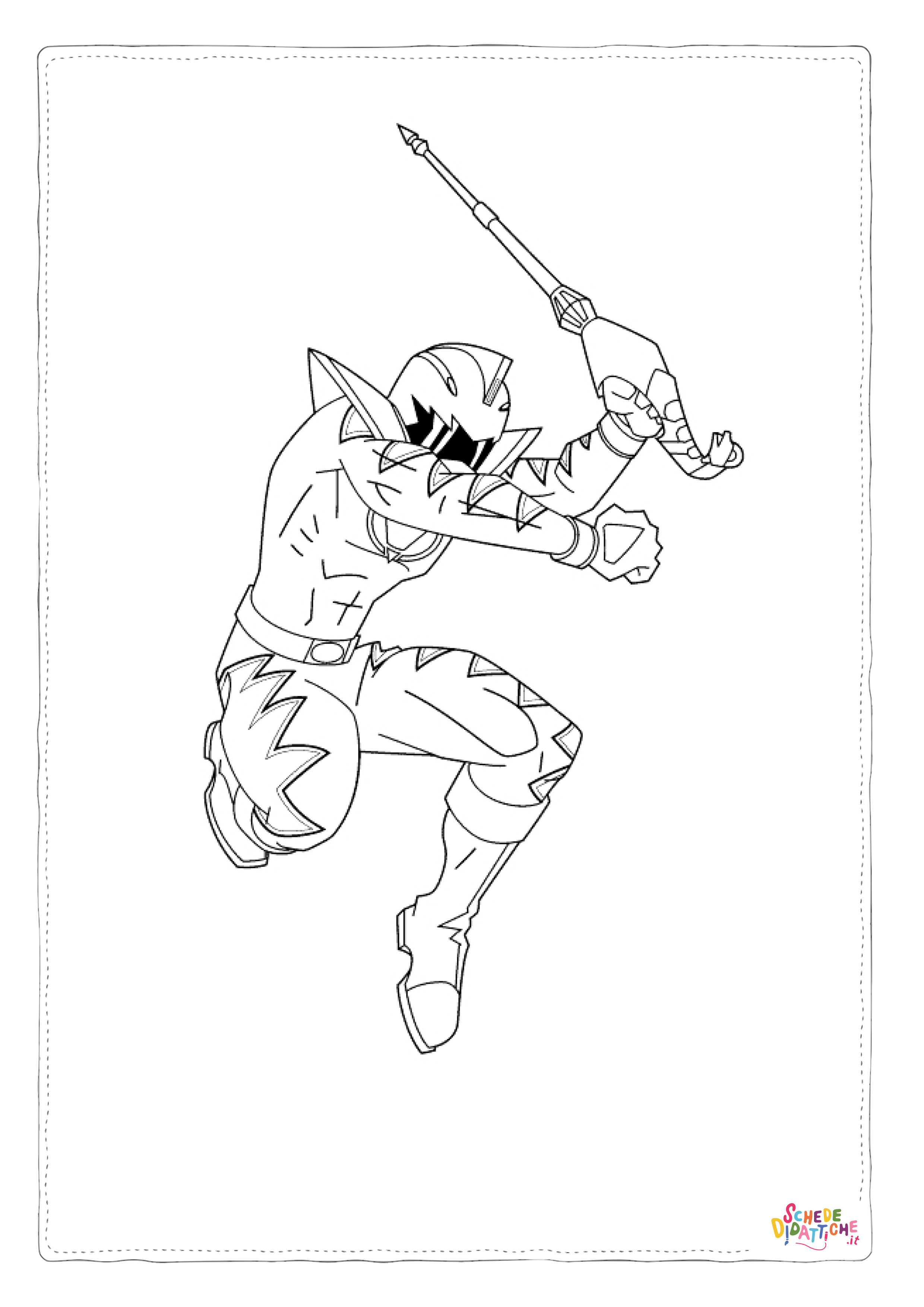 Disegno di Power Rangers da stampare e colorare 24