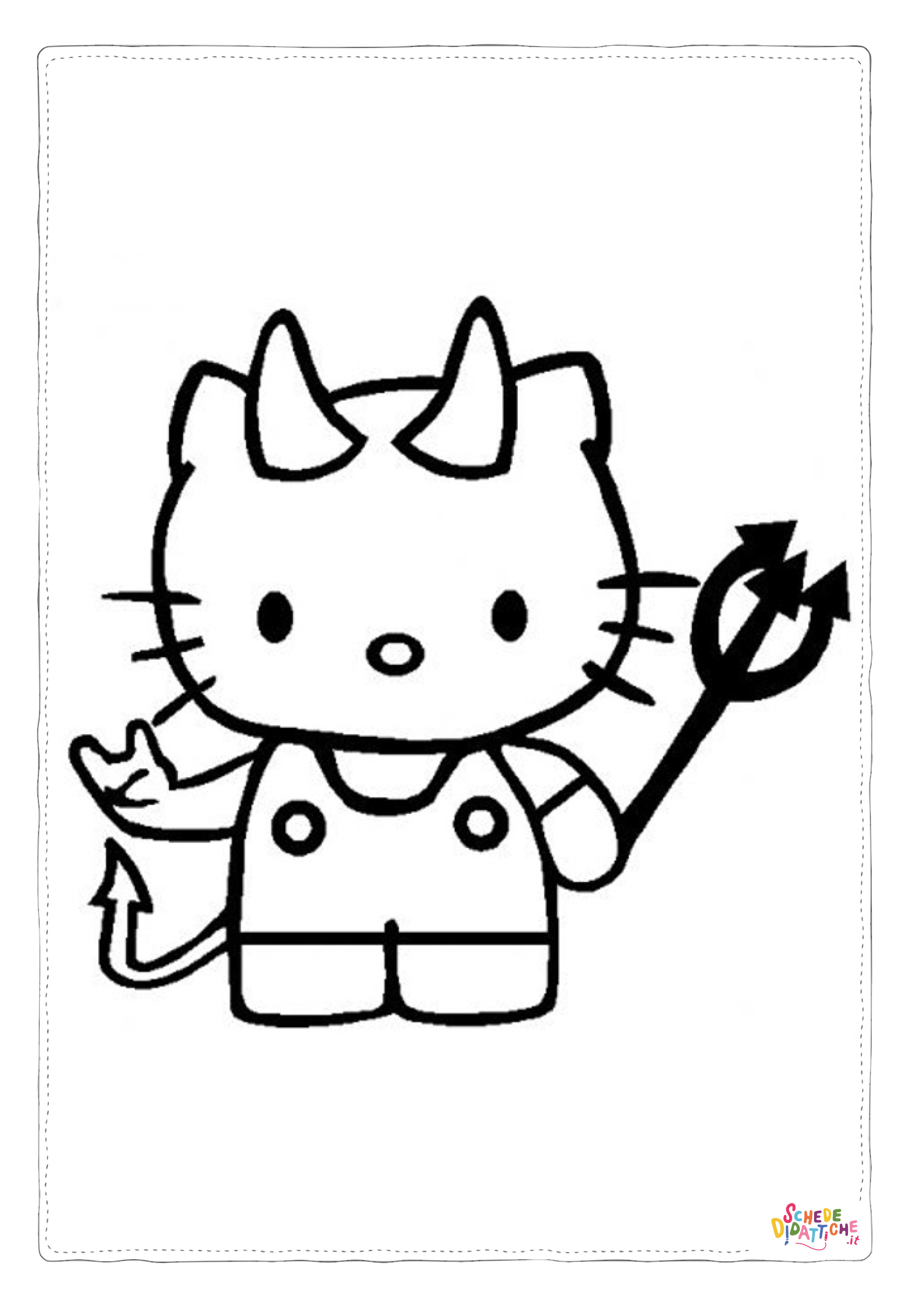 Disegno di Hello Kitty da stampare e colorare 101