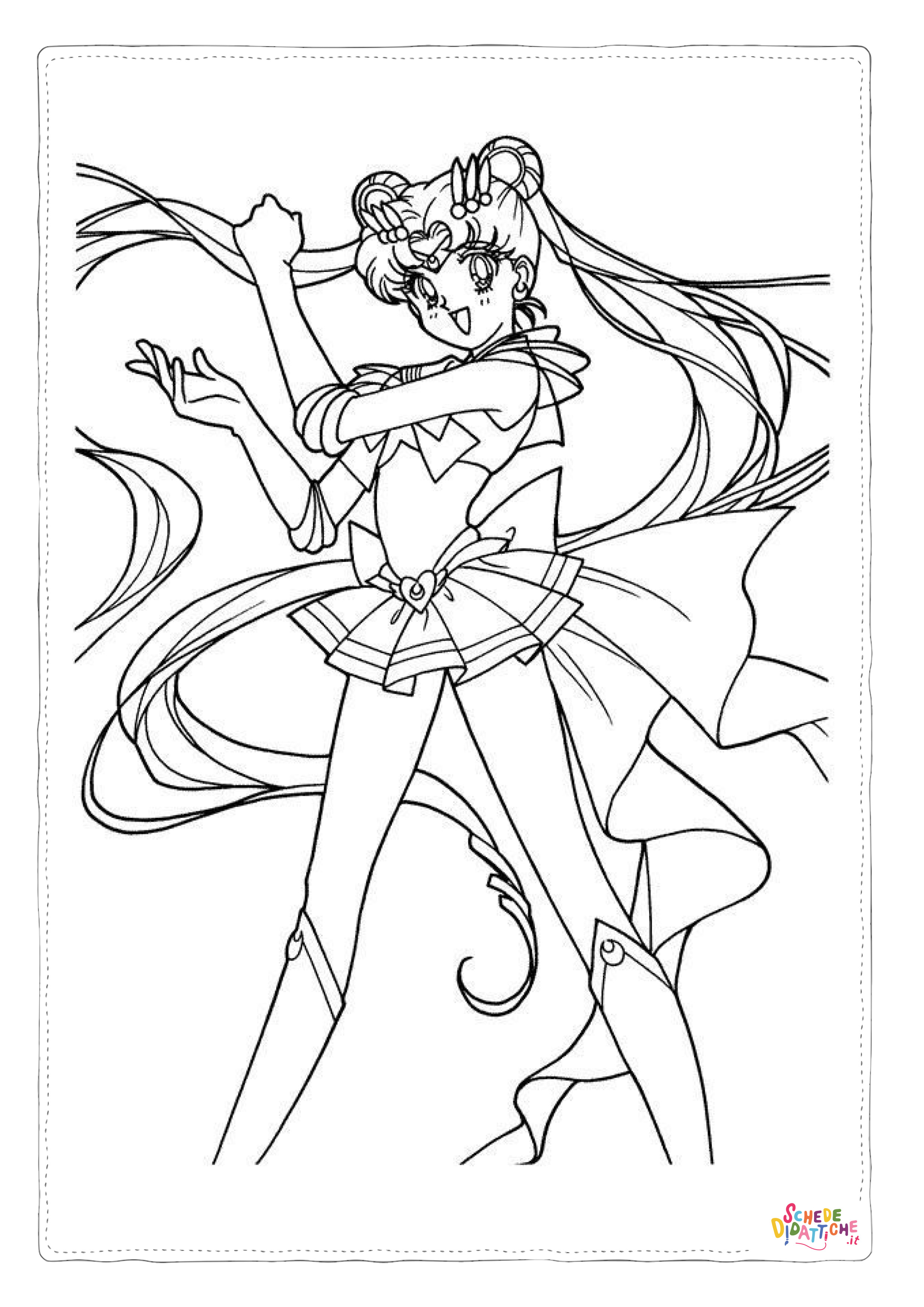 Disegno "Disegno di Sailor Moon da stampare e colorare 30" Disegno di Sailor Moon da stampare e colorare 30