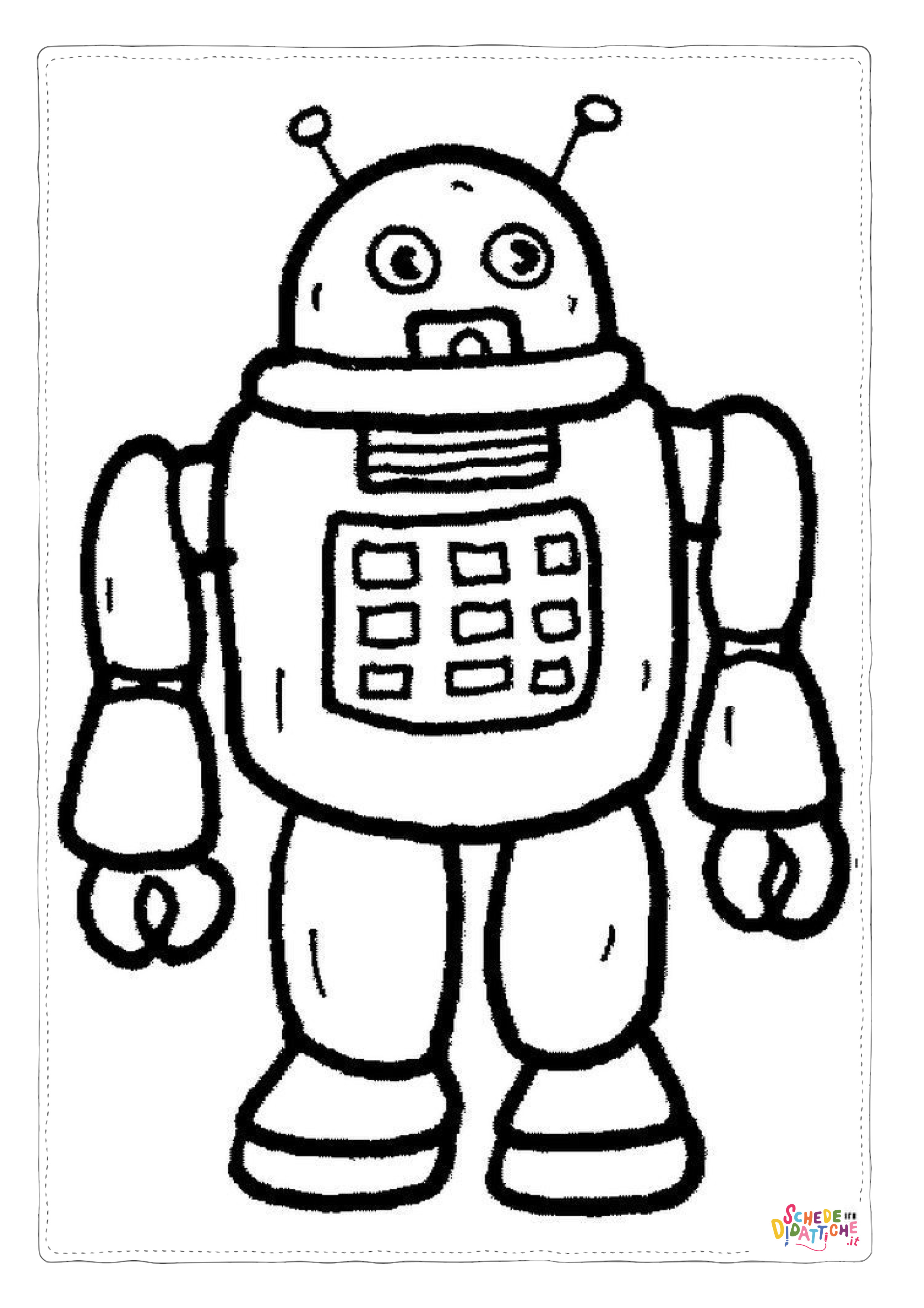 Disegno "Disegno di robot da stampare e colorare" Disegno di robot da stampare e colorare