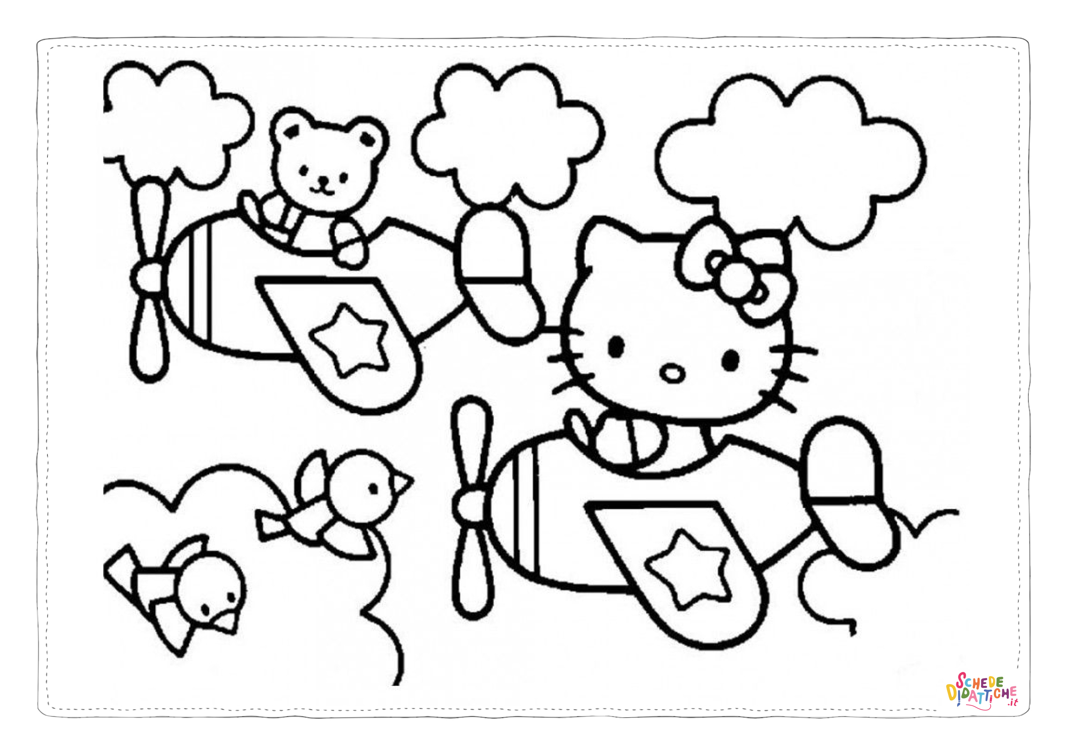 Disegno "Disegno di Hello Kitty da stampare e colorare 35" Disegno di Hello Kitty da stampare e colorare 35