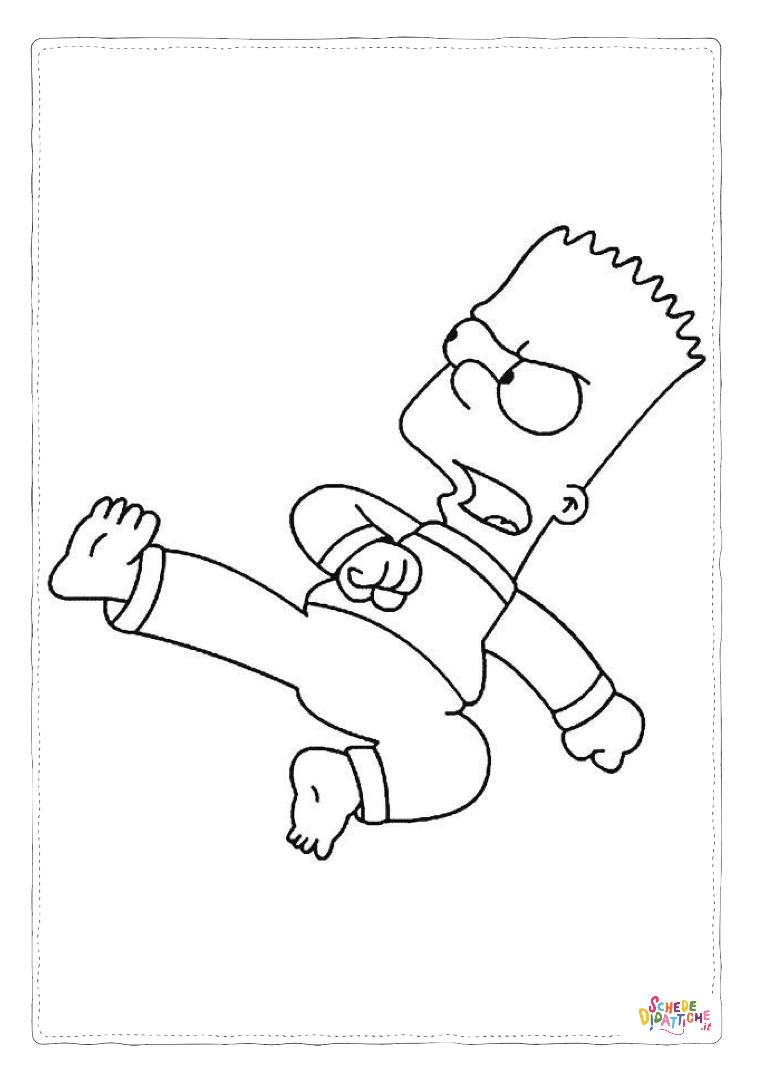 Disegno "Disegno di I Simpson da stampare e colorare 74" Disegno di I Simpson da stampare e colorare 74