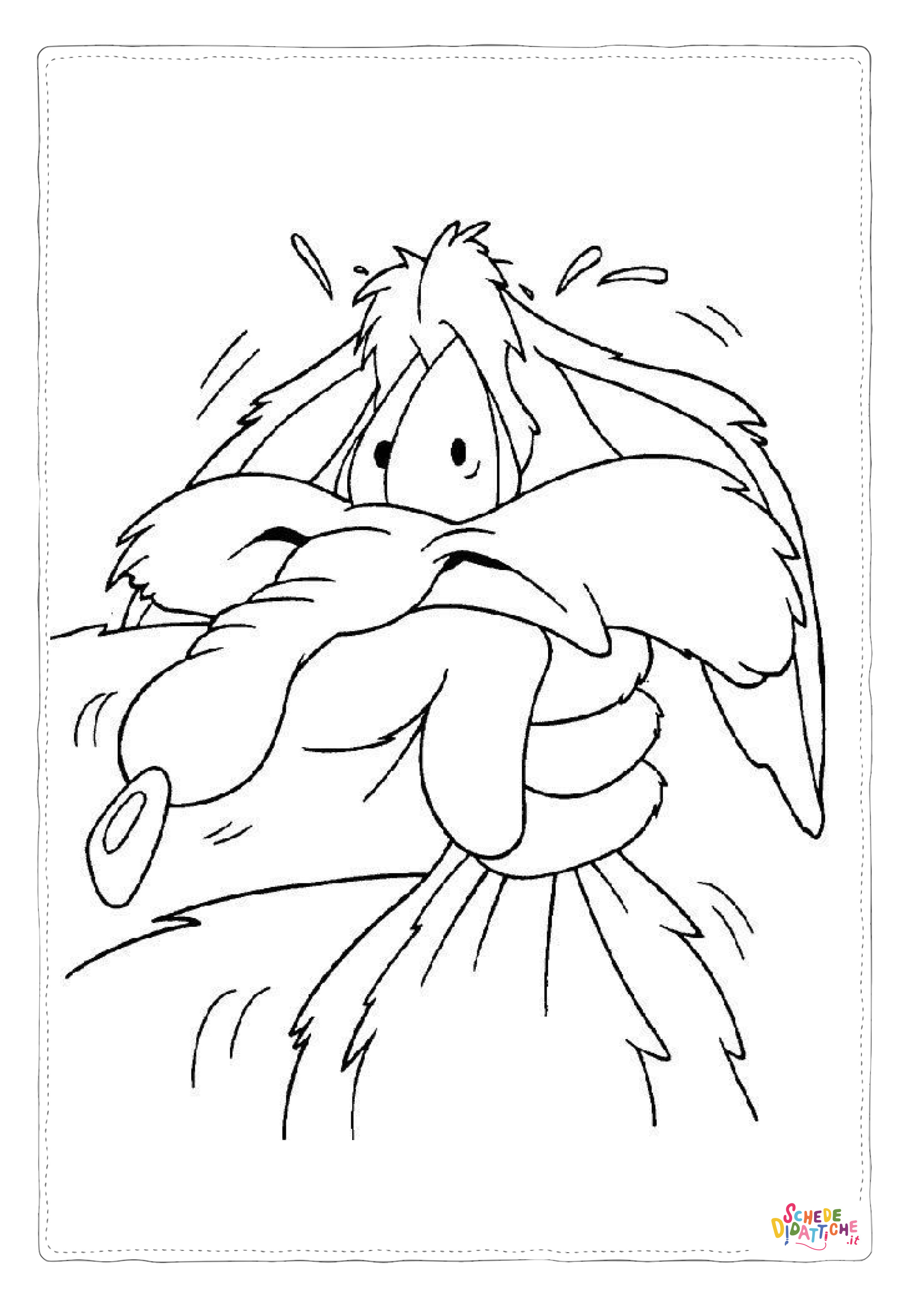 Disegno "Disegno di Willy il coyote da stampare e colorare 19" Disegno di Willy il coyote da stampare e colorare 19