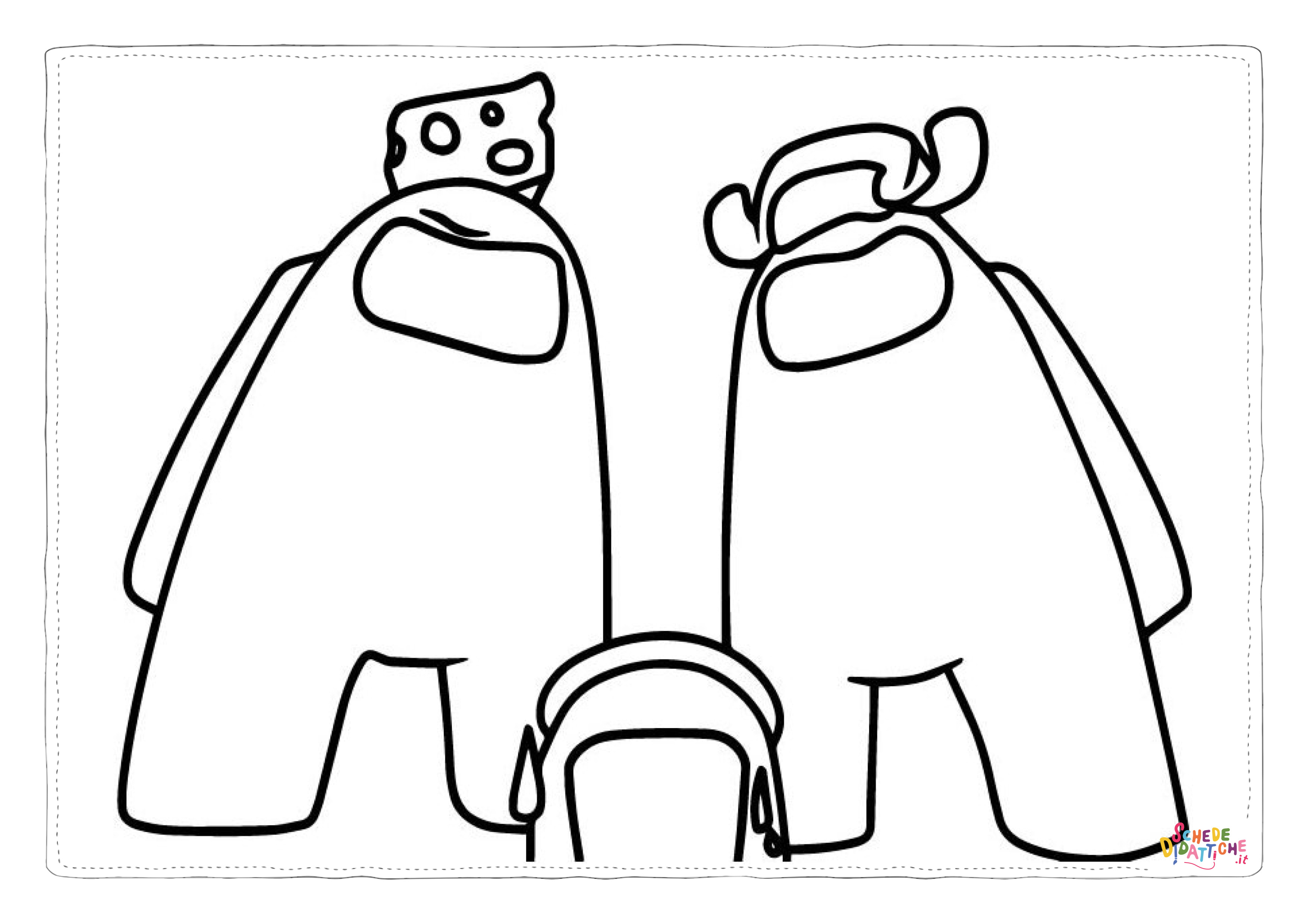 Disegno "Disegno di Among us da stampare e colorare 13" Disegno di Among us da stampare e colorare 13