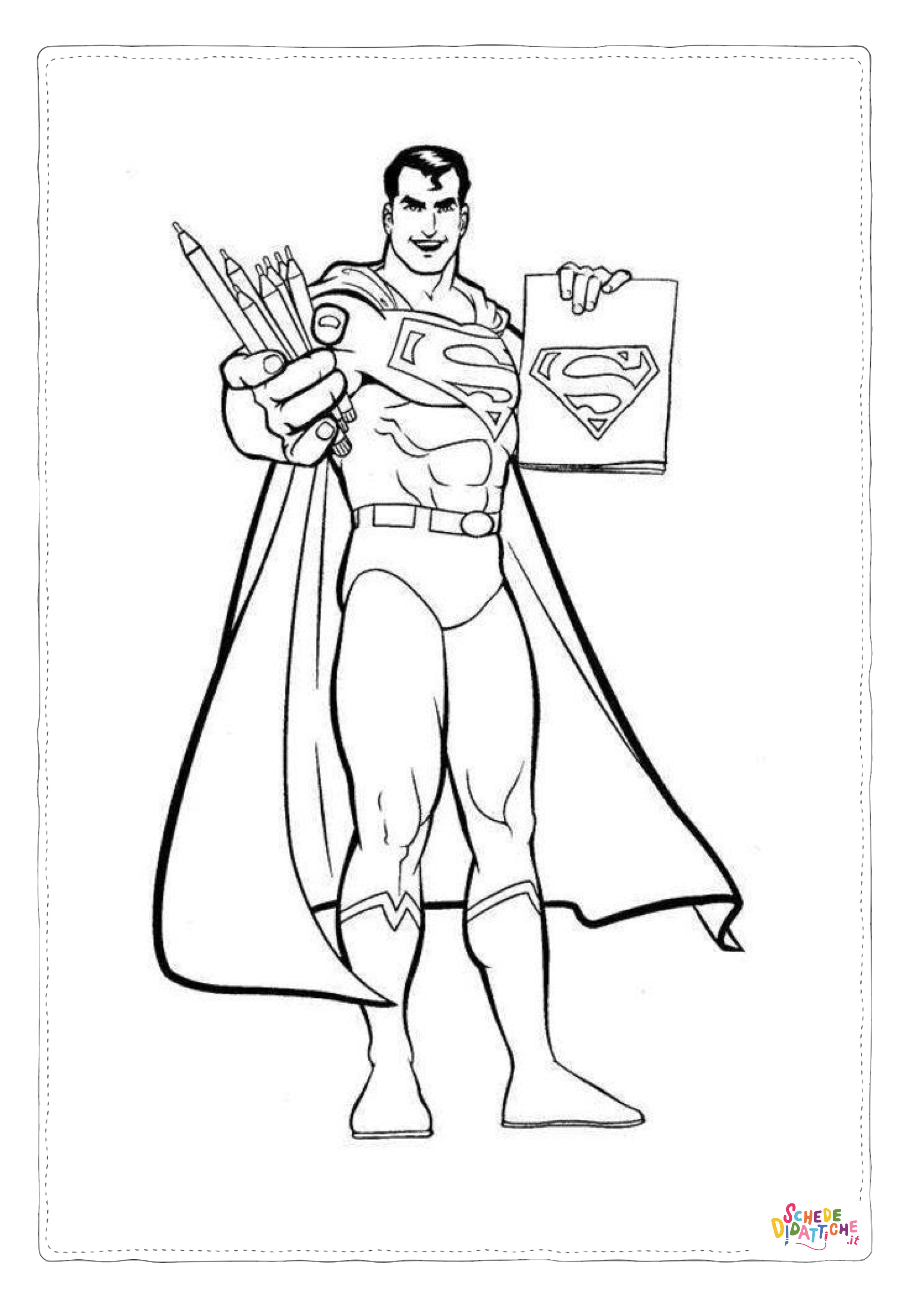 Disegno di Superman da stampare e colorare 66