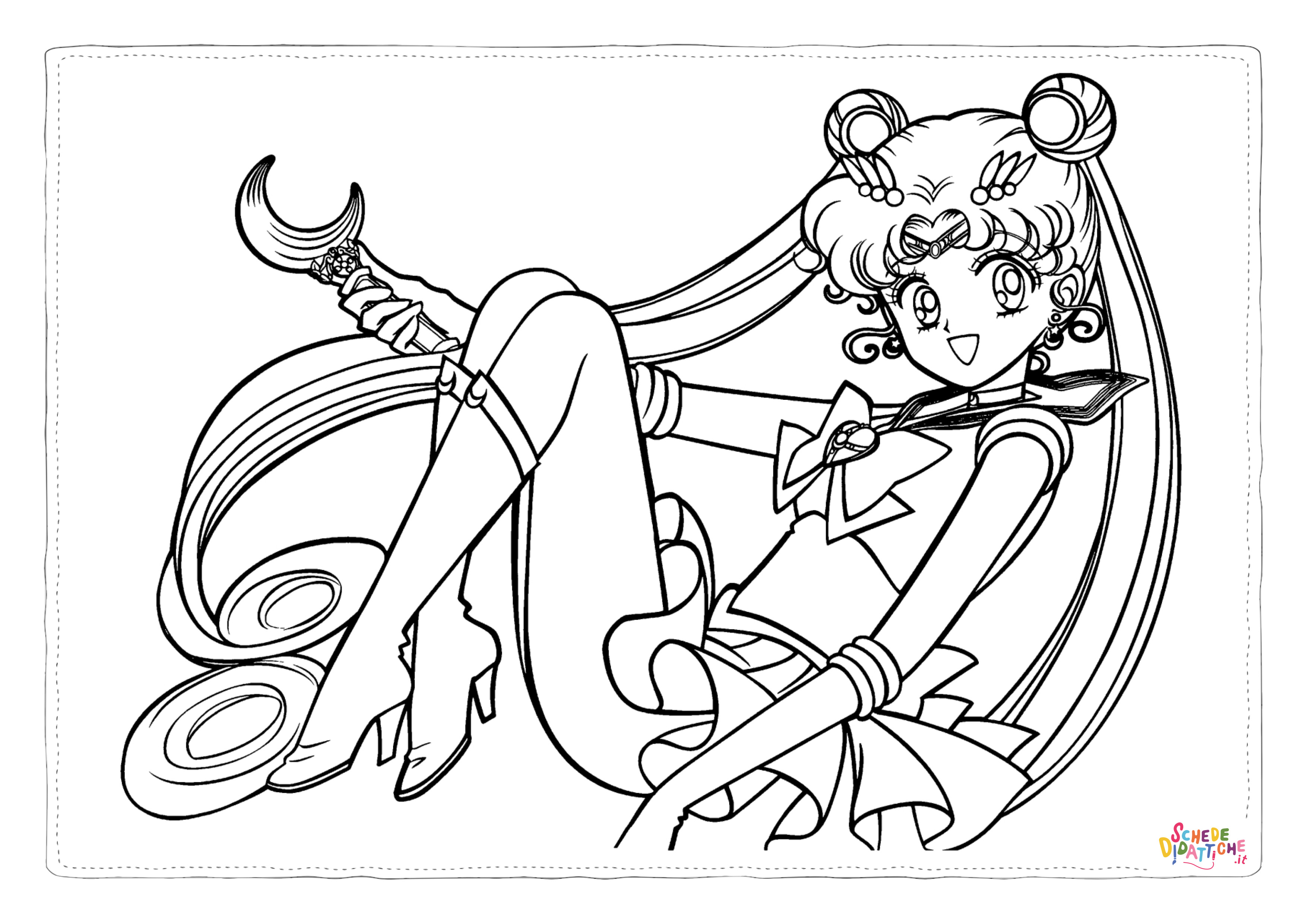 Disegno di Sailor Moon da stampare e colorare 22
