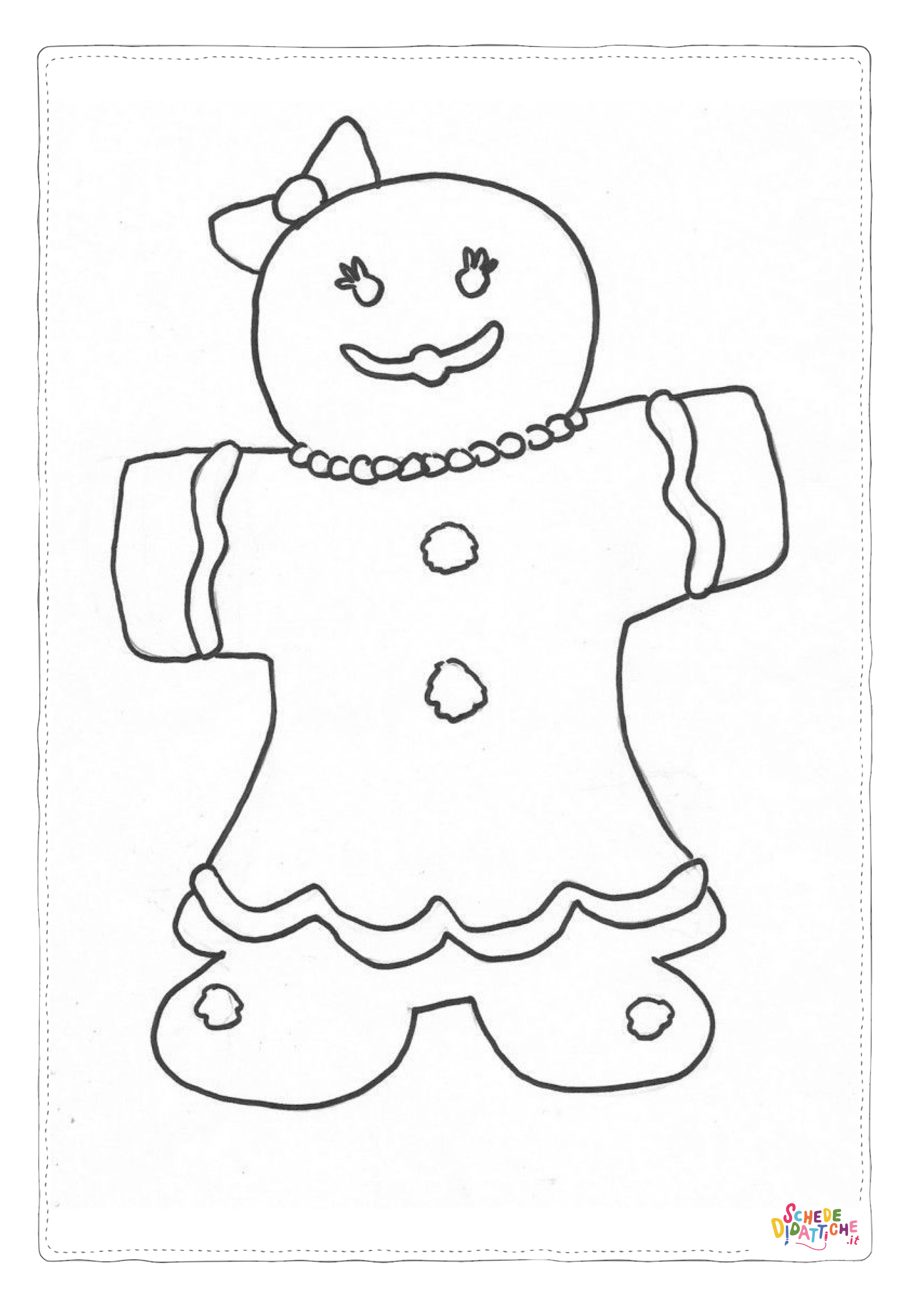 Disegno "Disegno di bambola da stampare e colorare 2" Disegno di bambola da stampare e colorare 2