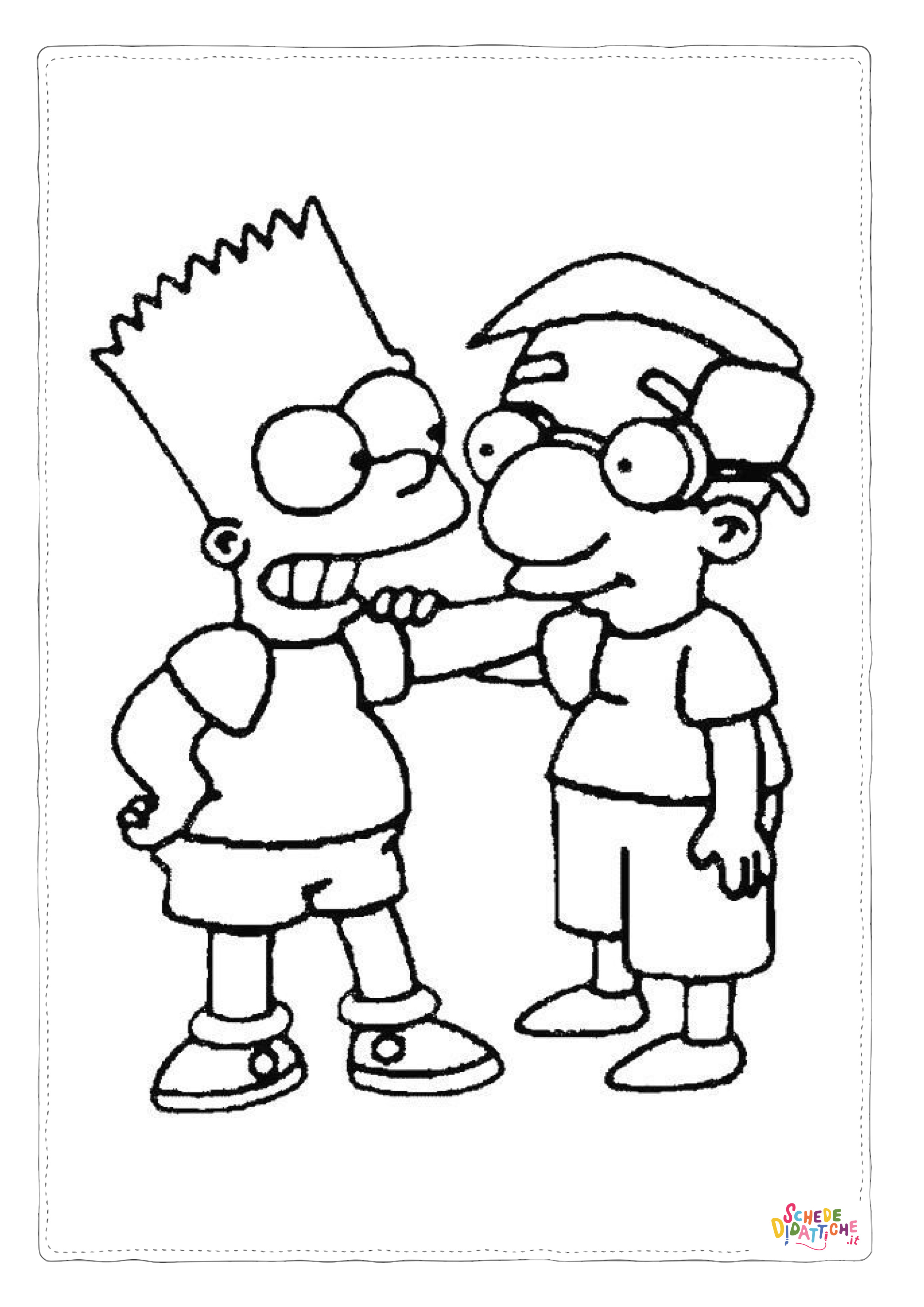 Disegno di I Simpson da stampare e colorare 70