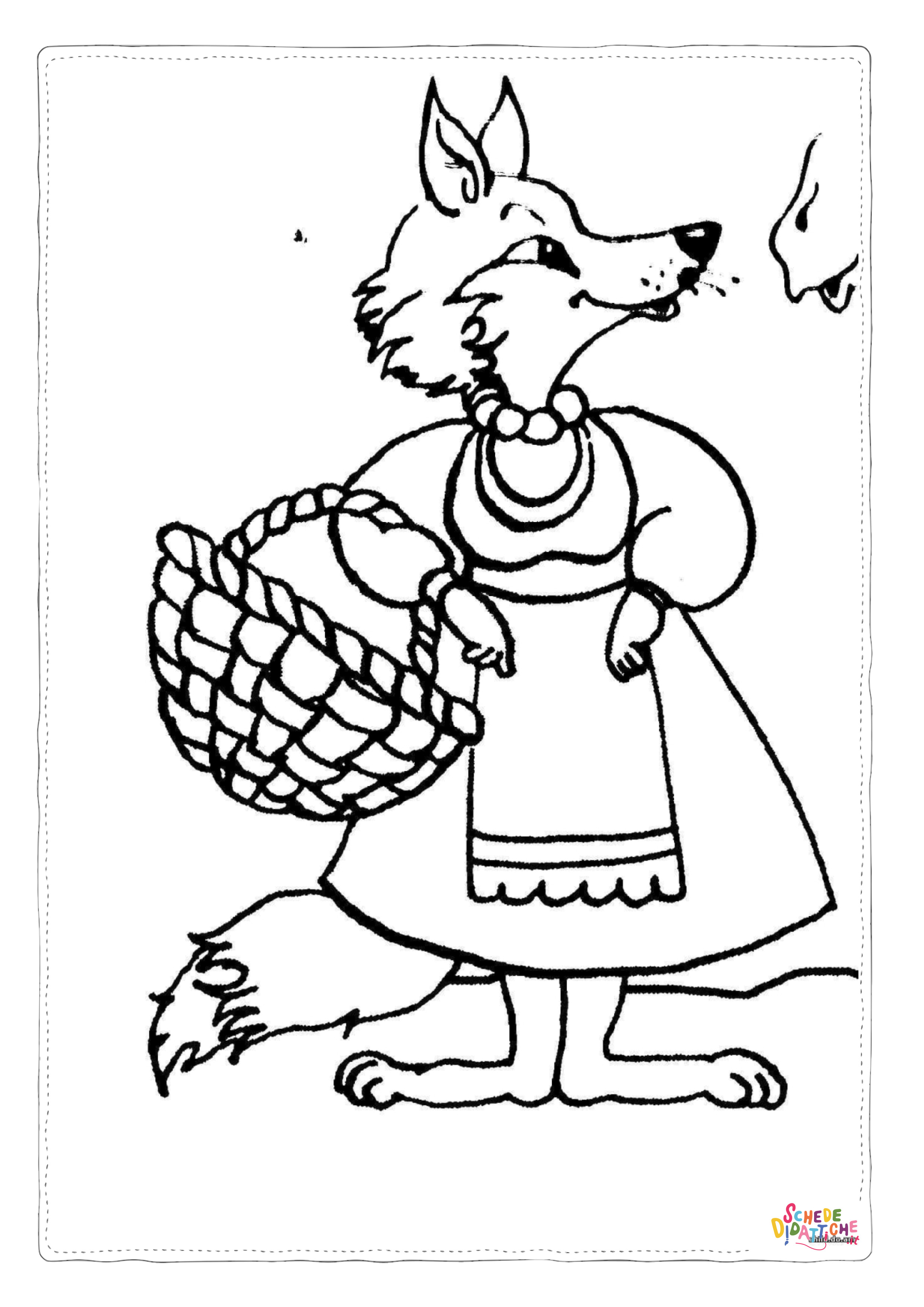 Disegno "Disegno di volpe da stampare e colorare 29" Disegno di volpe da stampare e colorare 29