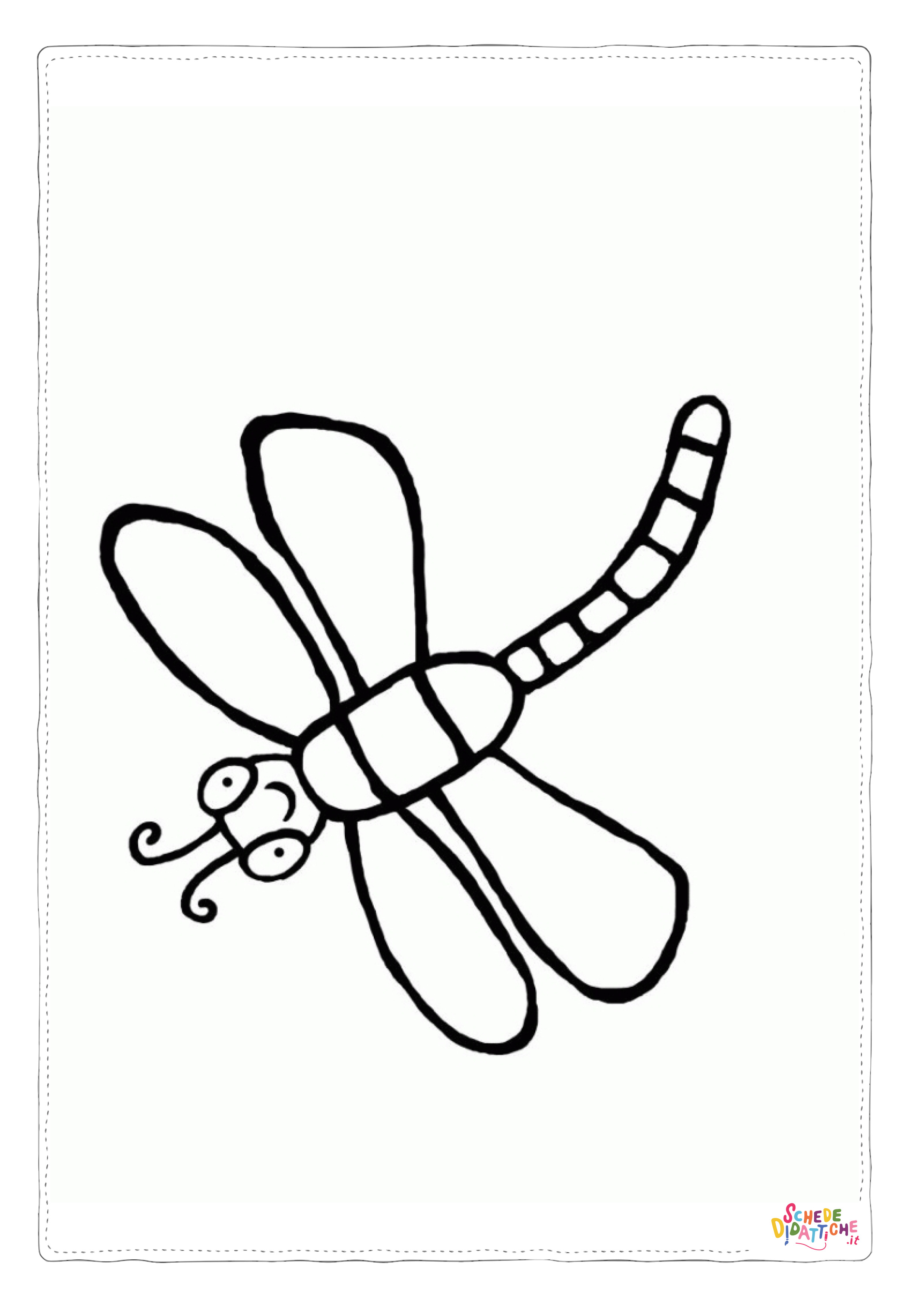 Disegno di libellula da stampare e colorare 13