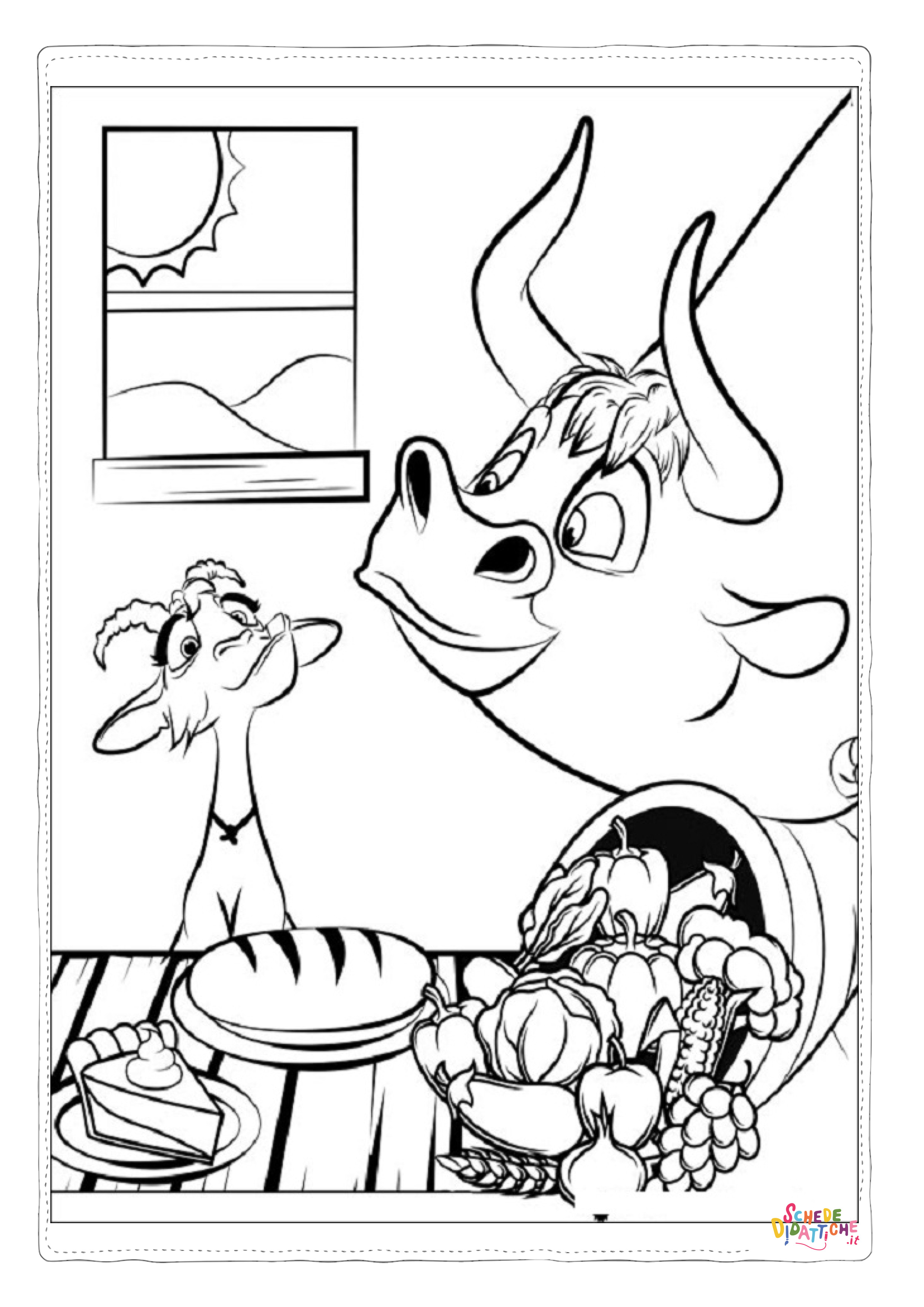 Disegno "Disegno di toro da stampare e colorare 22" Disegno di toro da stampare e colorare 22