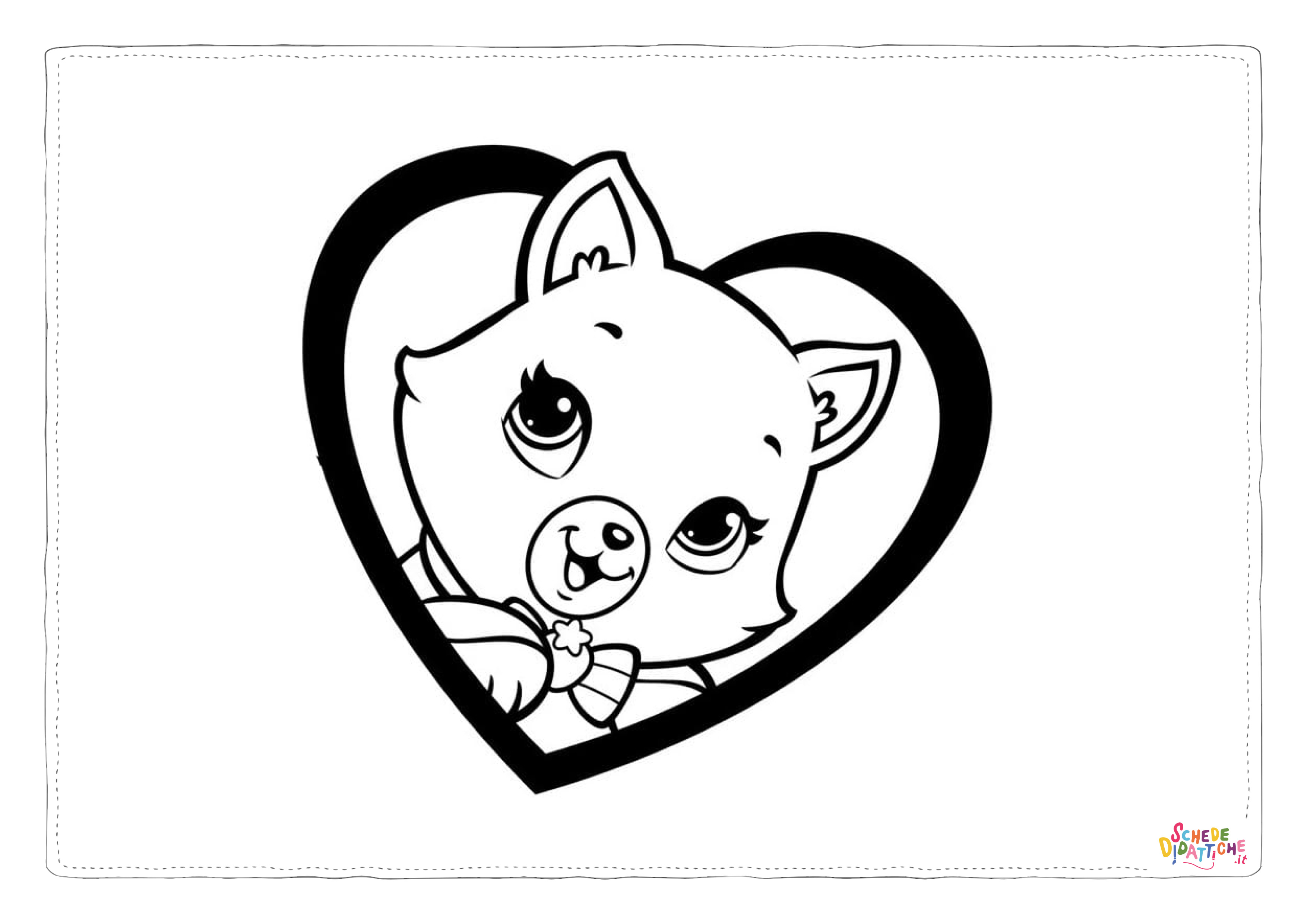 Disegno "Disegno di San Valentino da stampare e colorare 37" Disegno di San Valentino da stampare e colorare 37