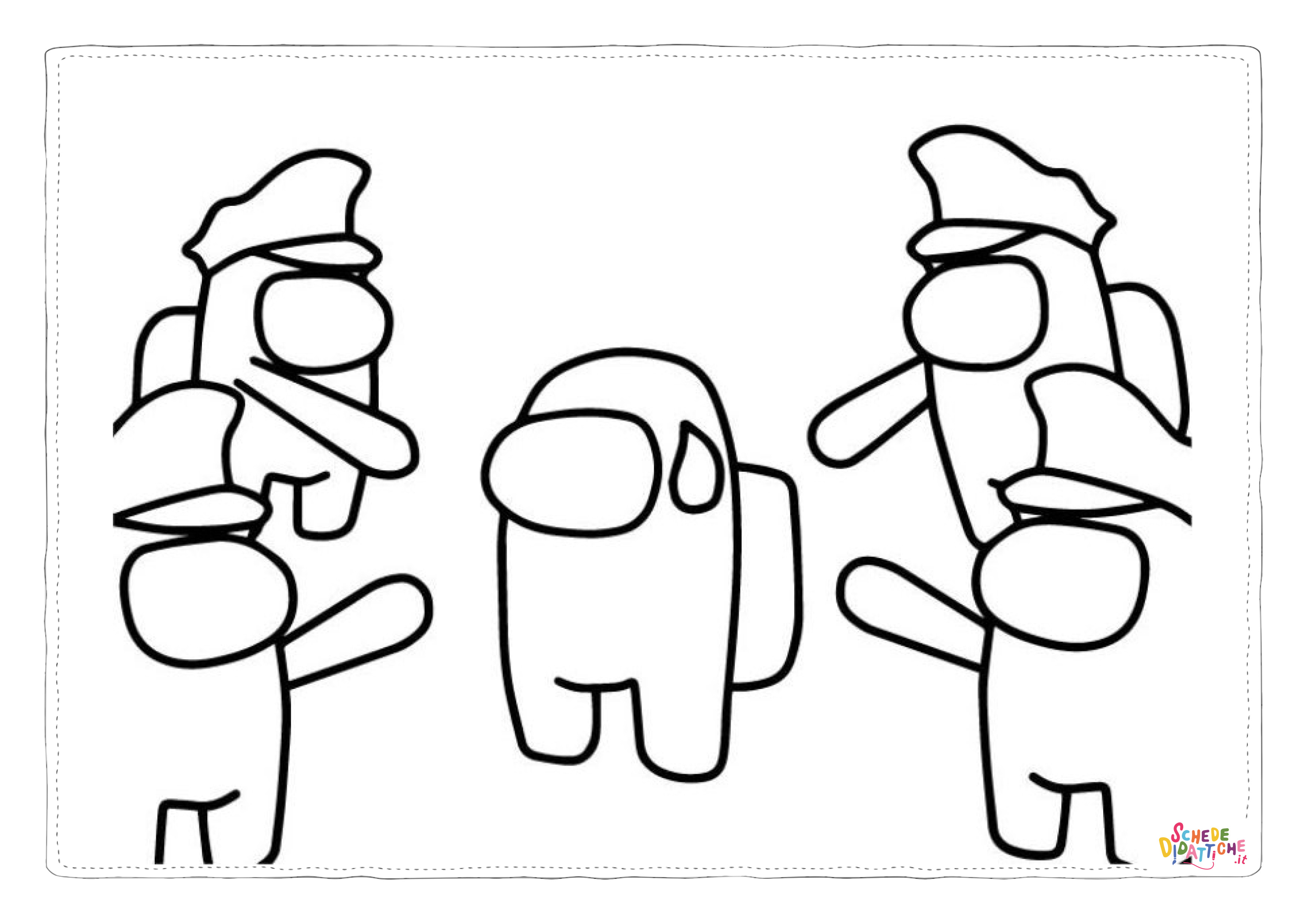 Disegno "Disegno di Among us da stampare e colorare 16" Disegno di Among us da stampare e colorare 16
