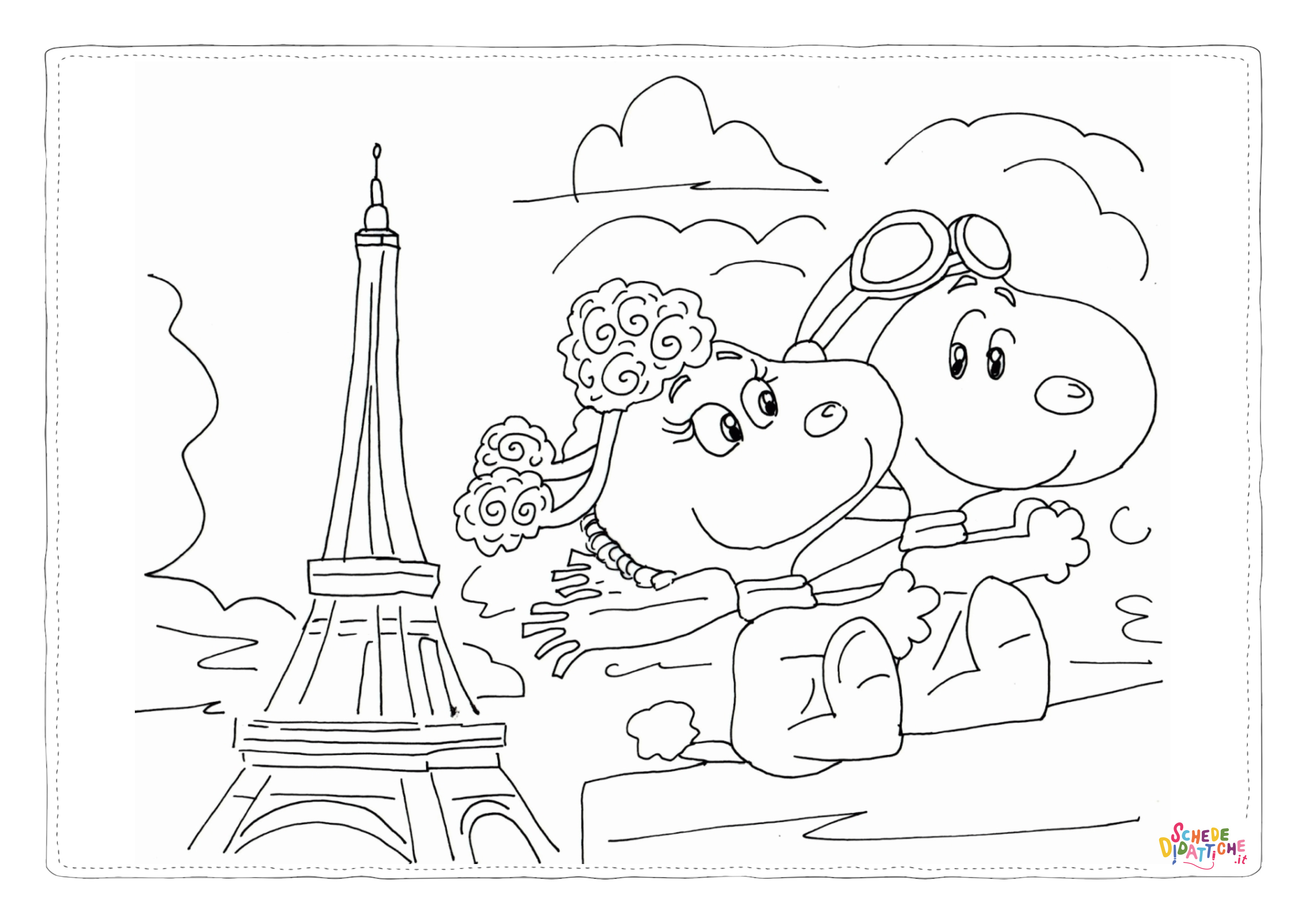 Disegno "Disegno di Snoopy da stampare e colorare 8" Disegno di Snoopy da stampare e colorare 8
