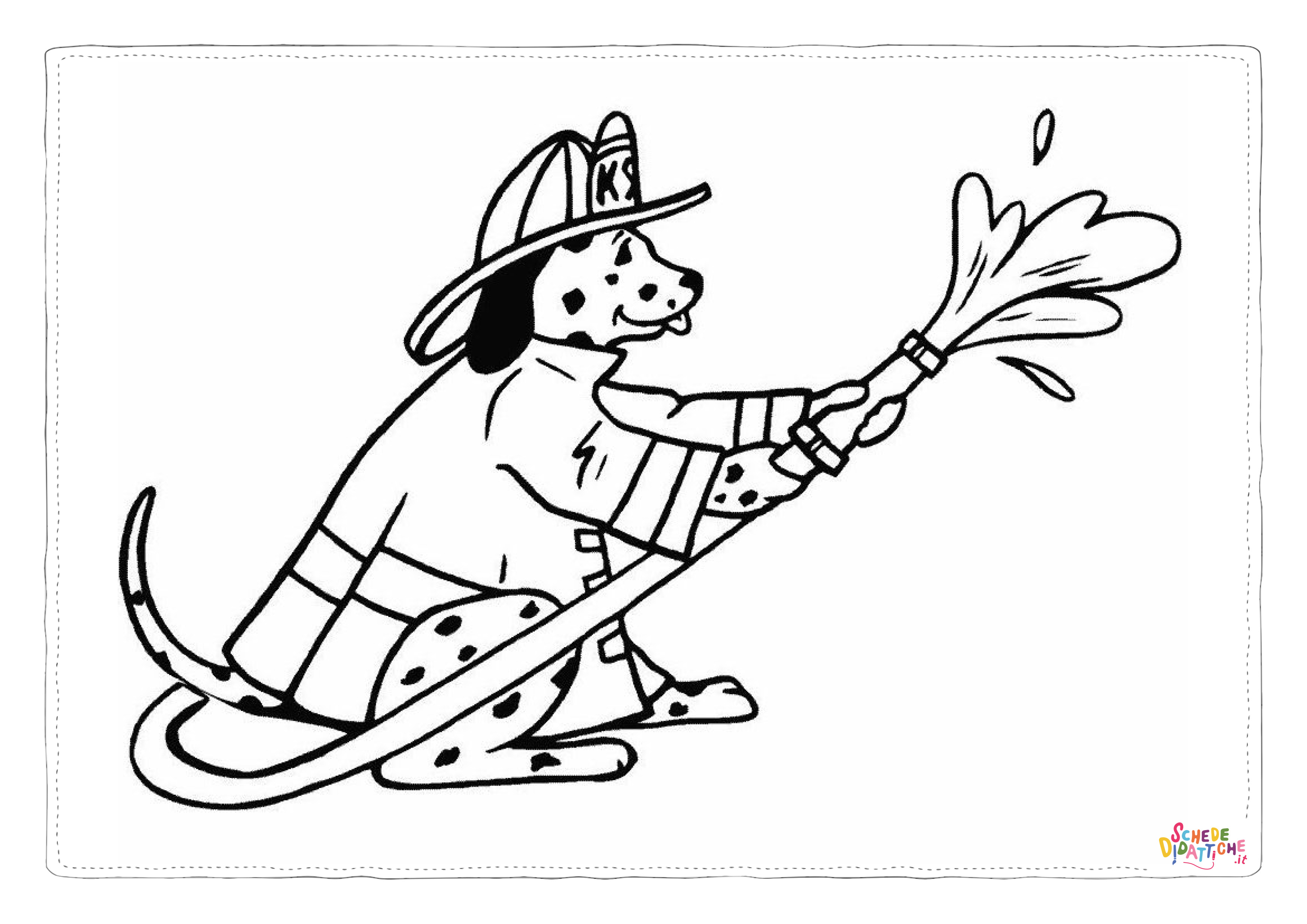 Disegno "Disegno di Paw Patrol - Cane pompiere da stampare e colorare 66" Disegno di Paw Patrol - Cane pompiere da stampare e colorare 66