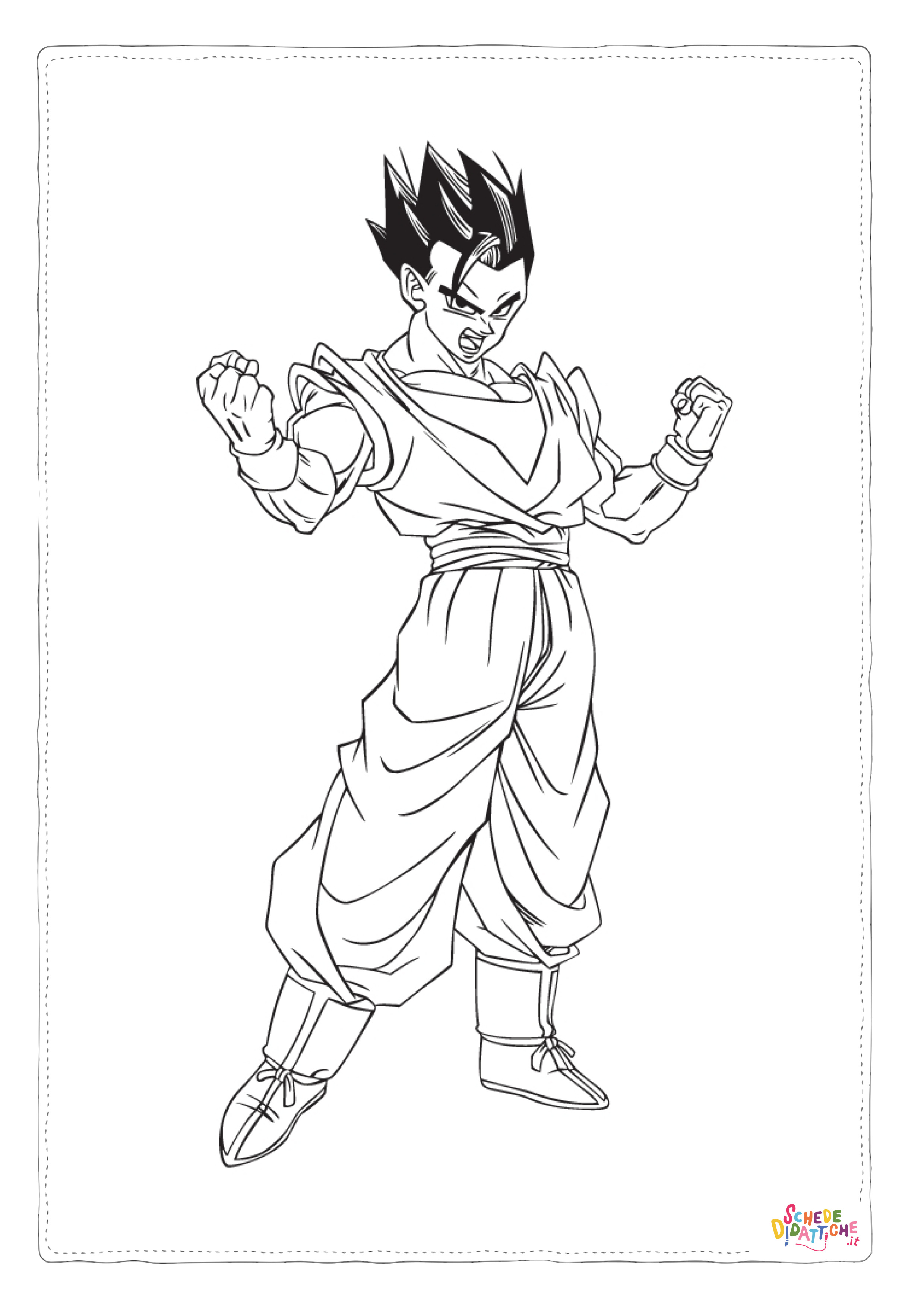 Disegno "Disegno di Dragon Ball da stampare e colorare 36" Disegno di Dragon Ball da stampare e colorare 36