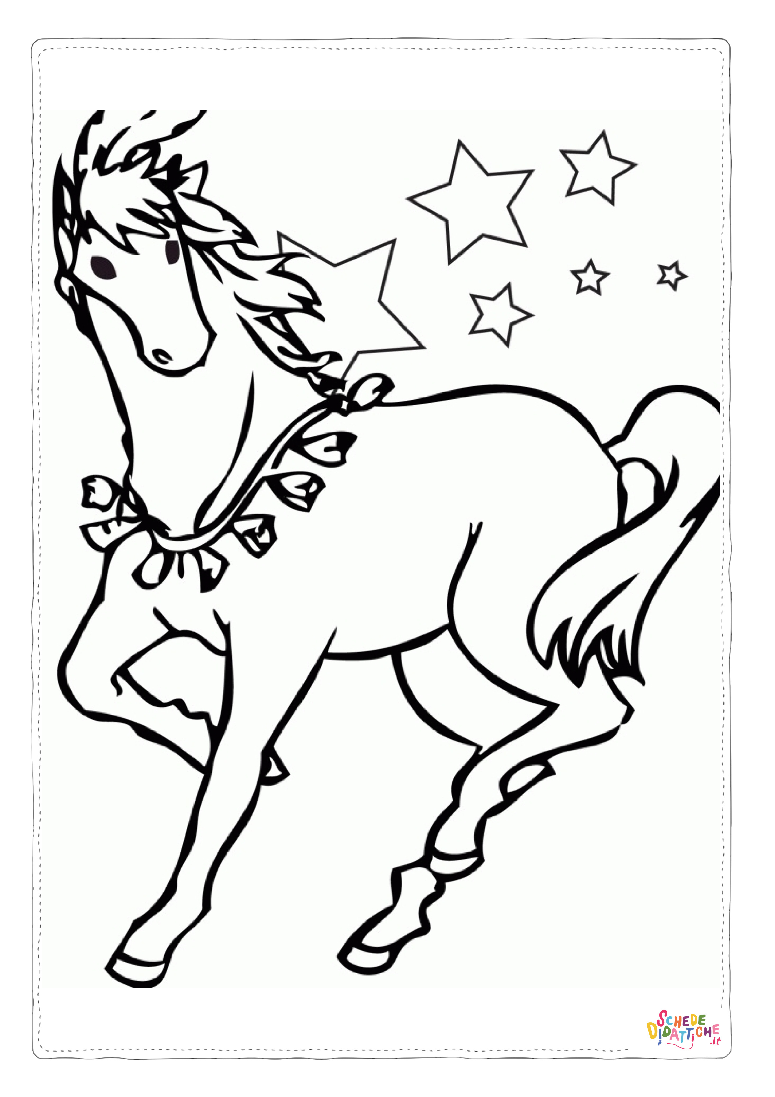 Disegno "Disegno di cavallo da stampare e colorare 50" Disegno di cavallo da stampare e colorare 50