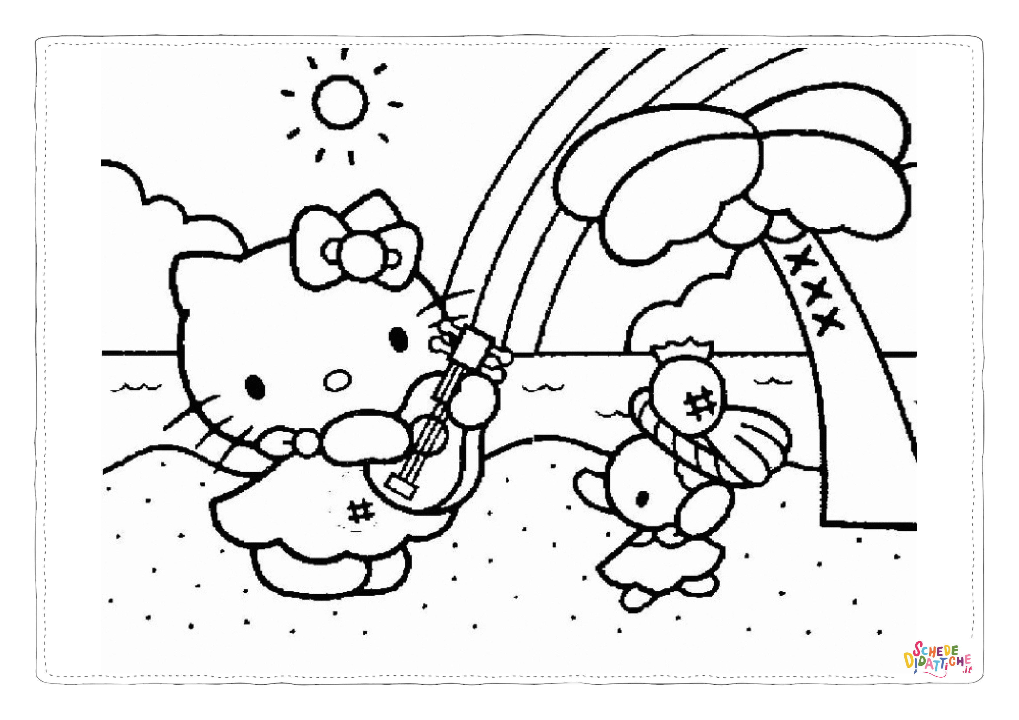 Disegno di Hello Kitty da stampare e colorare 119