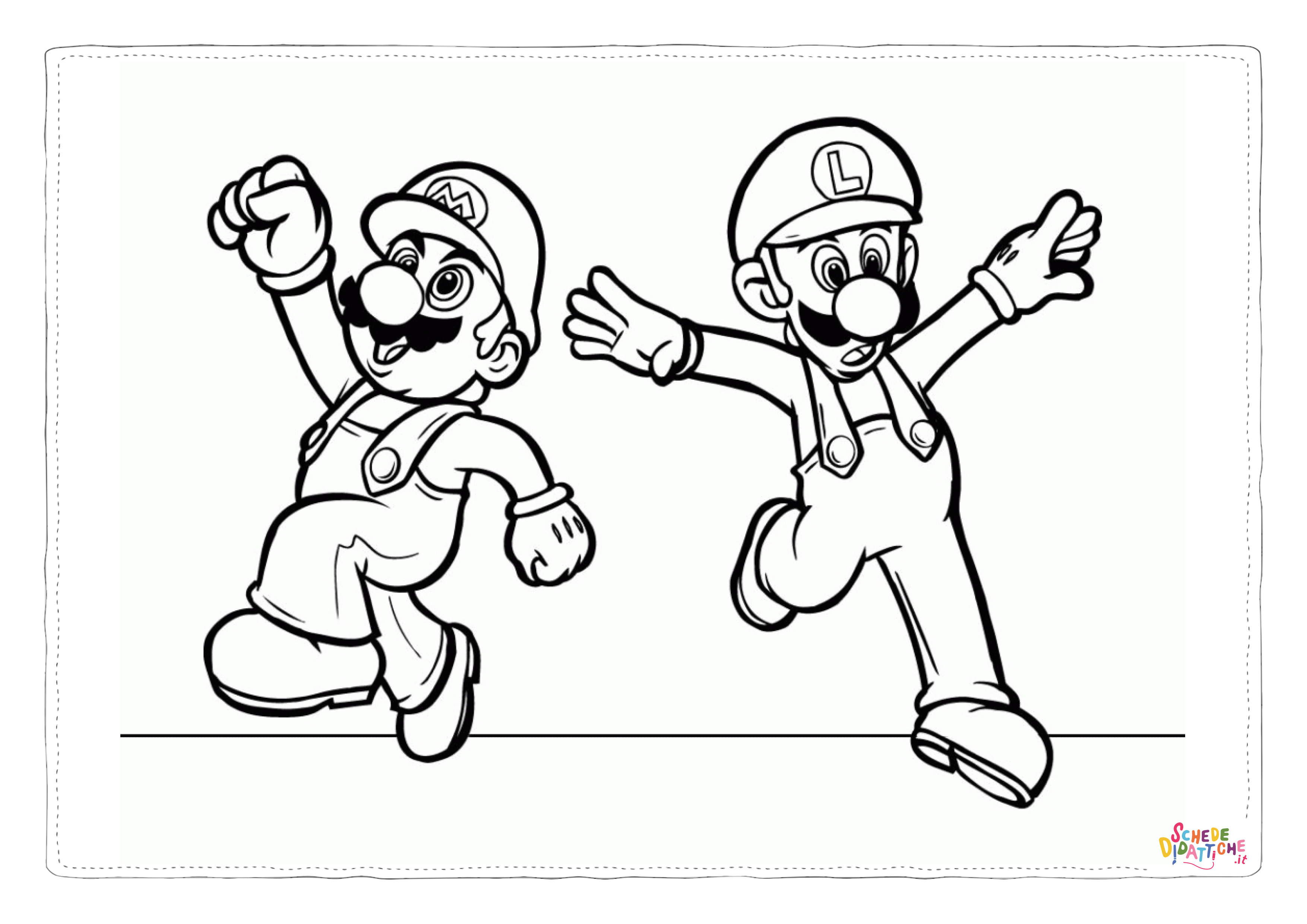 Disegno di Super Mario da stampare e colorare 129