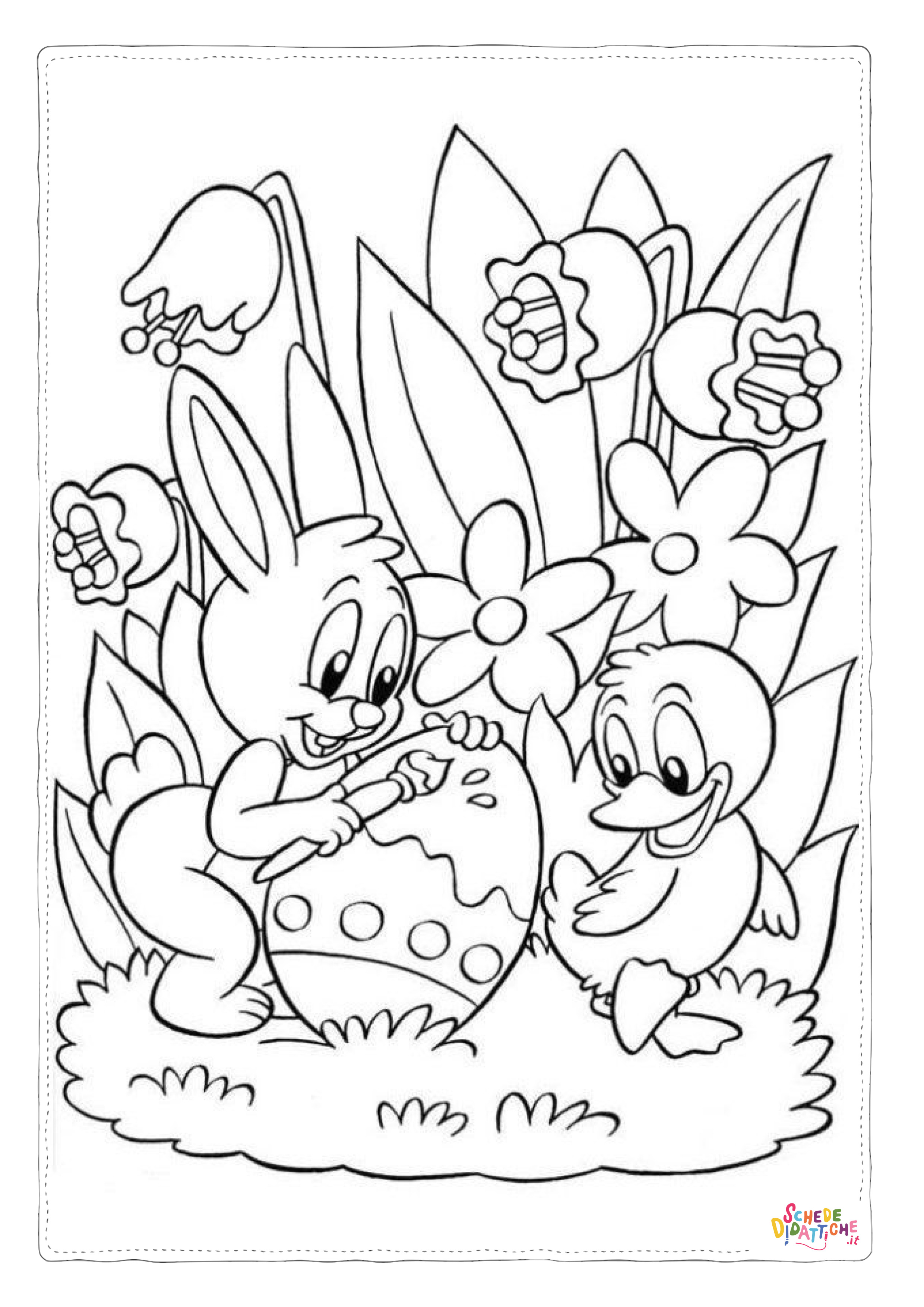 Disegno "Disegno di uovo di Pasqua da stampare e colorare 237" Disegno di uovo di Pasqua da stampare e colorare 237